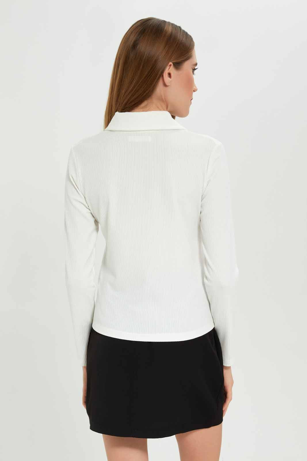 Redtag-Assorted-Collared-Neck-Longsleeve-Top-Category:Tops,-Colour:Assorted,-Deals:New-In,-Dept:Ladieswear,-Filter:Women's-Clothing,-LEC,-LEC-Tops,-New-In-LEC-APL,-Non-Sale,-S23A,-Section:Women-Women's-