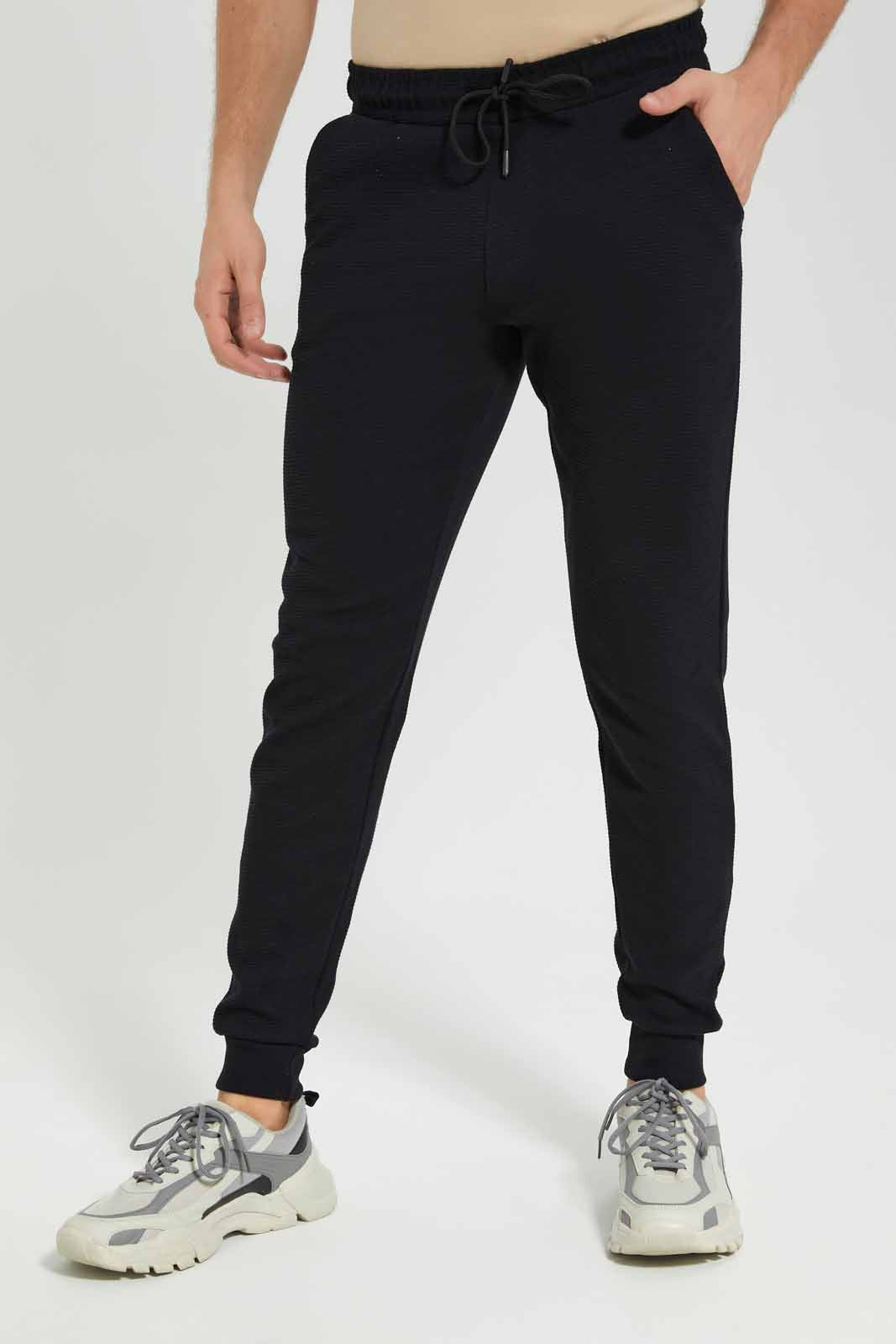 Redtag-Black-Jog-Pant-Category:Joggers,-Colour:Black,-Deals:New-In,-Filter:Men's-Clothing,-Men-Joggers,-New-In-Men-APL,-Non-Sale,-Section:Men,-TBL,-W22B-Men's-