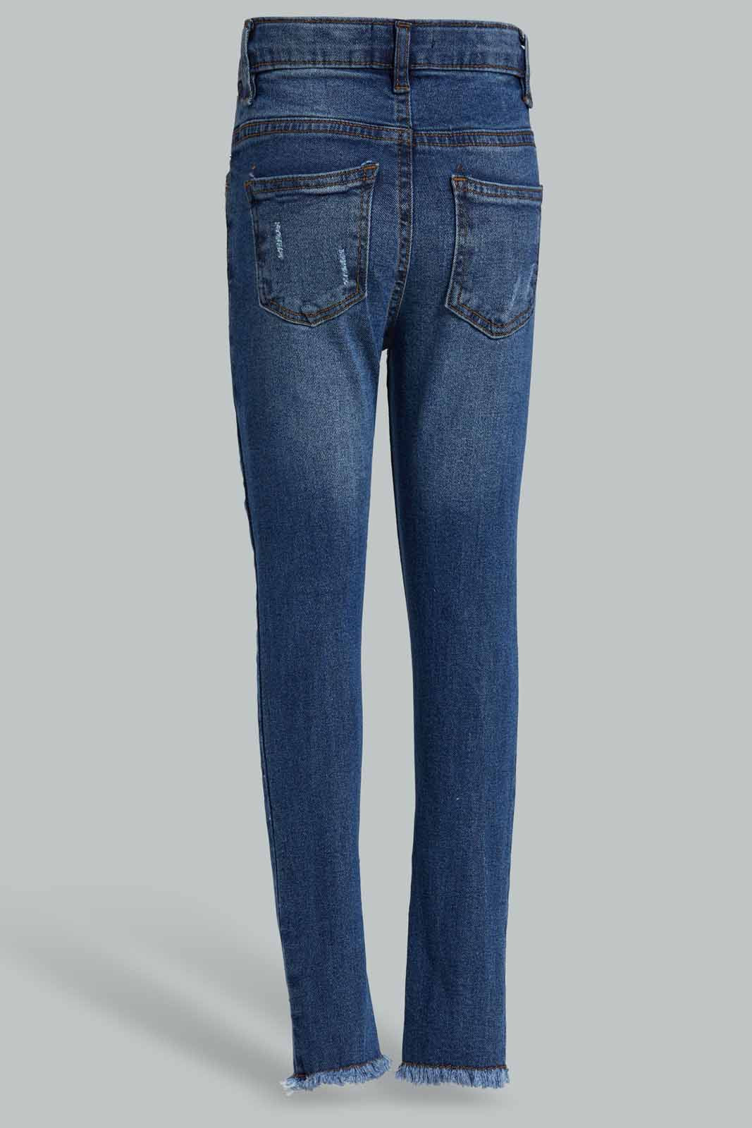 Redtag-Light-Wash-Straight-Fit-Jeans-Category:Jeans,-Colour:Light-Wash,-Deals:New-In,-Filter:Girls-(2-to-8-Yrs),-FIT-WALL-(FTW),-GIR-Jeans,-New-In-GIR-APL,-Non-Sale,-Section:Girls-(0-to-14Yrs),-W22O-Girls-