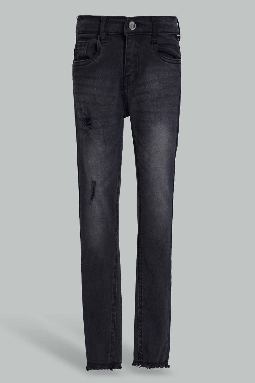 Redtag-Black-Straight-Fit-Jeans-Category:Jeans,-Colour:Black,-Deals:New-In,-Filter:Girls-(2-to-8-Yrs),-FIT-WALL-(FTW),-GIR-Jeans,-New-In-GIR-APL,-Non-Sale,-Section:Girls-(0-to-14Yrs),-W22O-Girls-