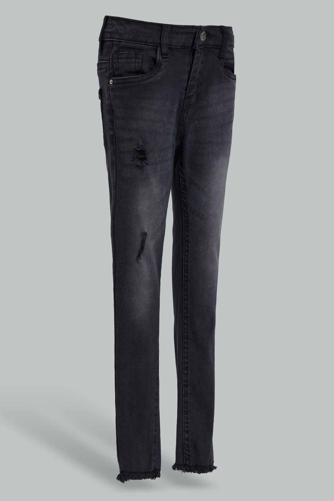 Redtag-Black-Straight-Fit-Jeans-Category:Jeans,-Colour:Black,-Deals:New-In,-Filter:Girls-(2-to-8-Yrs),-FIT-WALL-(FTW),-GIR-Jeans,-New-In-GIR-APL,-Non-Sale,-Section:Girls-(0-to-14Yrs),-W22O-Girls-