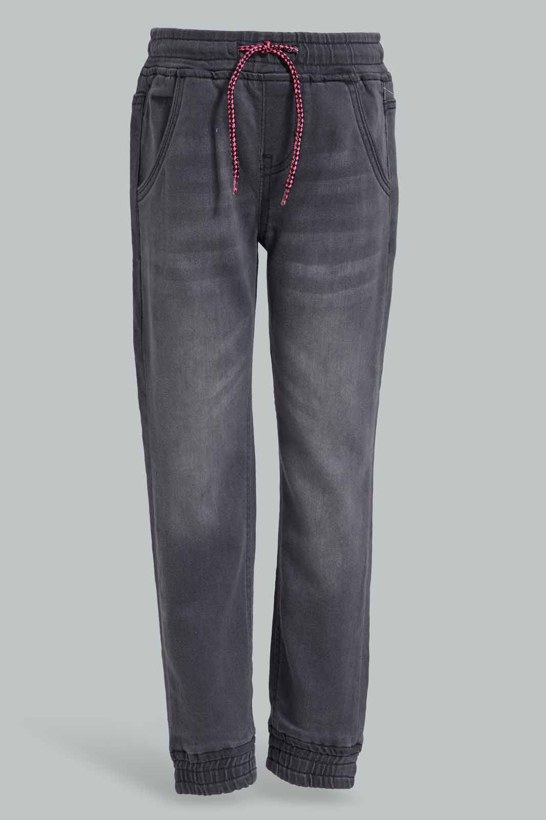 Redtag-Grey-Wash-Jogger-Category:Jeans,-Colour:Grey,-Deals:New-In,-Filter:Girls-(2-to-8-Yrs),-FIT-WALL-(FTW),-GIR-Jeans,-New-In-GIR-APL,-Non-Sale,-Section:Girls-(0-to-14Yrs),-W22O-Girls-