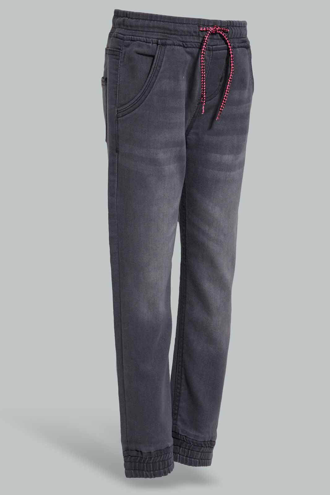 Redtag-Grey-Wash-Jogger-Category:Jeans,-Colour:Grey,-Deals:New-In,-Filter:Girls-(2-to-8-Yrs),-FIT-WALL-(FTW),-GIR-Jeans,-New-In-GIR-APL,-Non-Sale,-Section:Girls-(0-to-14Yrs),-W22O-Girls-