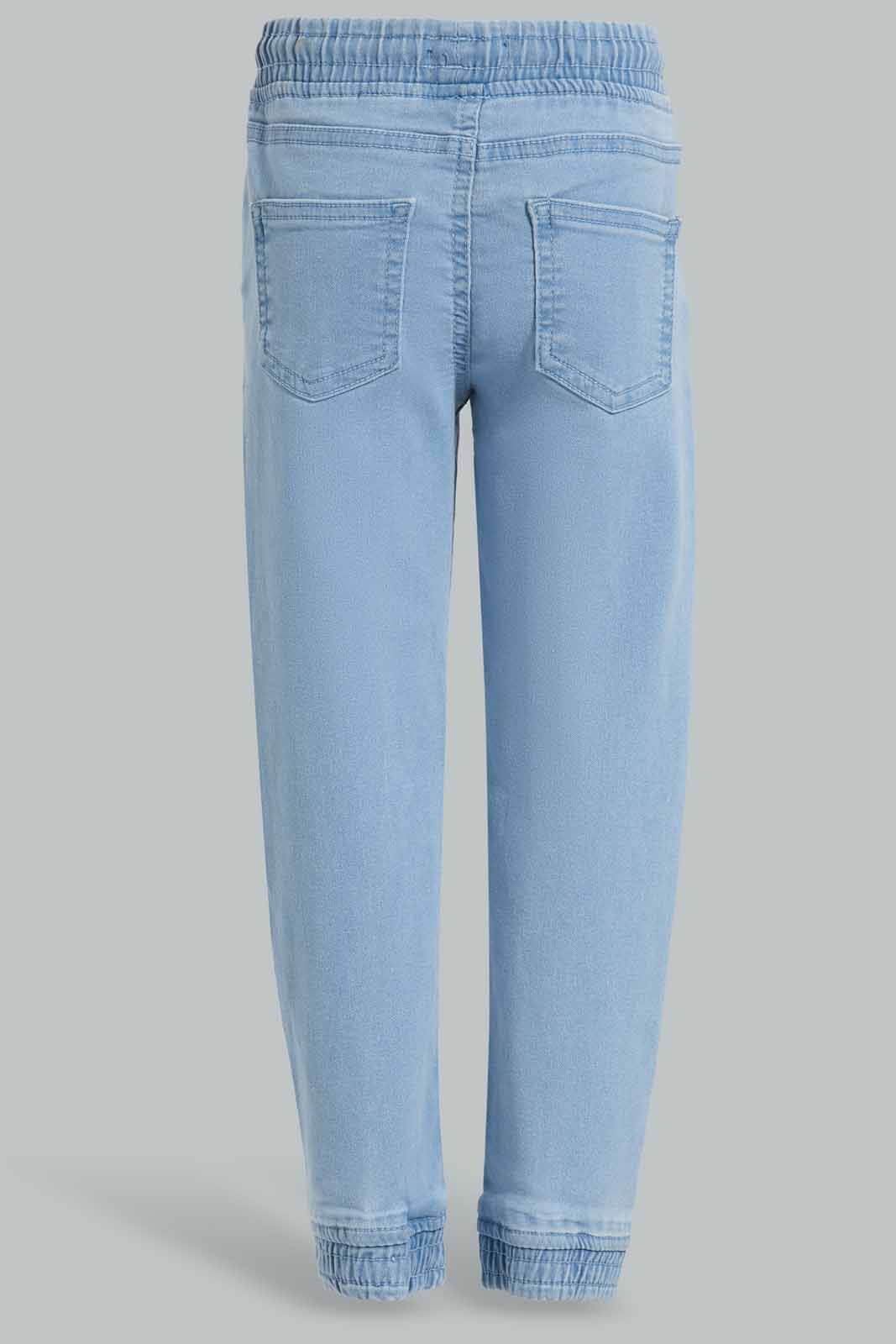 Redtag-Light-Wash-Jogger-Category:Jeans,-Colour:Light-Wash,-Deals:New-In,-Filter:Girls-(2-to-8-Yrs),-FIT-WALL-(FTW),-GIR-Jeans,-New-In-GIR-APL,-Non-Sale,-Section:Girls-(0-to-14Yrs),-W22O-Girls-