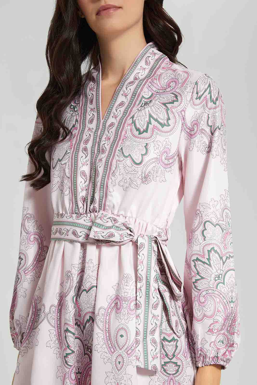 Redtag-Paisley-Placement-Printed-Belted-Dress-Category:Dresses,-Colour:Assorted,-Deals:New-In,-Filter:Women's-Clothing,-New-In-Women-APL,-Non-Sale,-Section:Women,-W22O,-Women-Dresses-Women's-