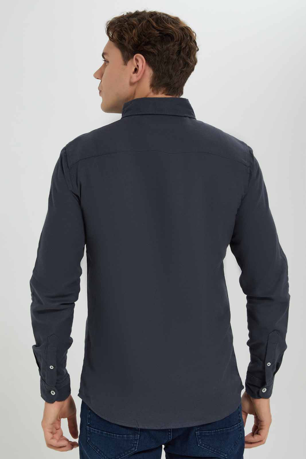 Redtag-Grey-Flannel-Shirt-Category:Shirts,-Colour:Grey,-Deals:New-In,-Filter:Men's-Clothing,-Men-Shirts,-New-In-Men-APL,-Non-Sale,-Section:Men,-TBL,-W22B-Men's-