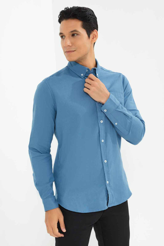 Redtag-Navy-Flannel-Shirt-Category:Shirts,-Colour:Navy,-Deals:New-In,-Dept:Menswear,-Filter:Men's-Clothing,-Men-Shirts,-New-In-Men-APL,-Non-Sale,-Section:Men,-TBL,-W22B-Men's-