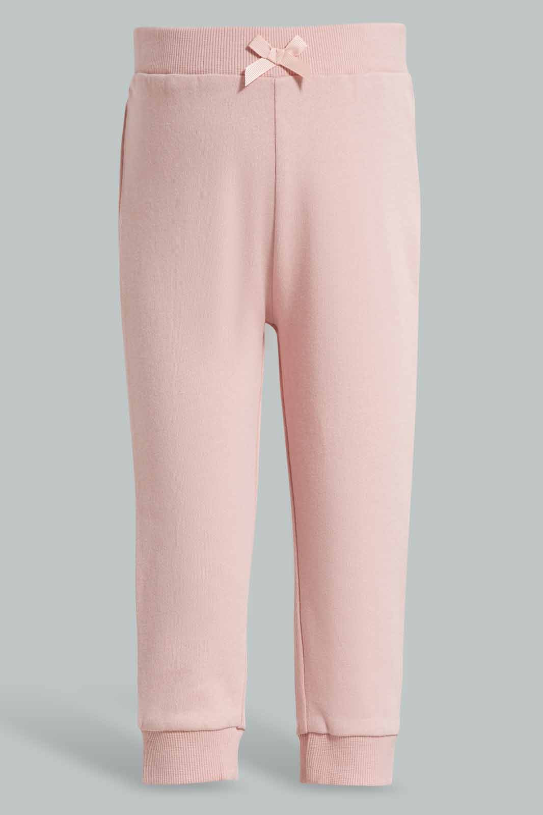 Redtag-Assorted-Navy-&-Coral-Solid-Colour-2Pcs-Pack-Track-Pants-Category:Joggers,-Colour:Assorted,-Deals:New-In,-Filter:Infant-Girls-(3-to-24-Mths),-ING-Joggers,-New-In-ING-APL,-Non-Sale,-Section:Girls-(0-to-14Yrs),-W22O-Infant-Girls-3 to 24 Months