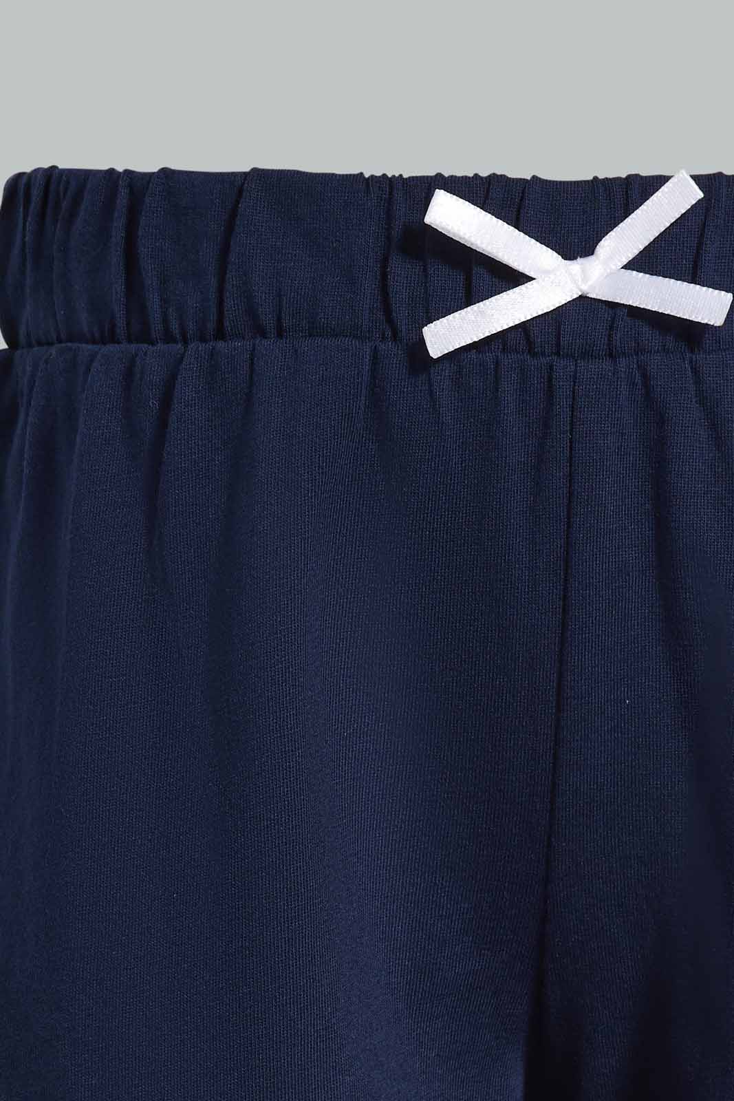 Redtag-Navy-Schiffli-Frill-Sleeve-With-Floral-AOP-Leggings-Category:Sets,-Colour:Navy,-Deals:New-In,-Filter:Infant-Girls-(3-to-24-Mths),-ING-Sets,-New-In-ING-APL,-Non-Sale,-Section:Girls-(0-to-14Yrs),-VLM,-W22O-Infant-Girls-3 to 24 Months