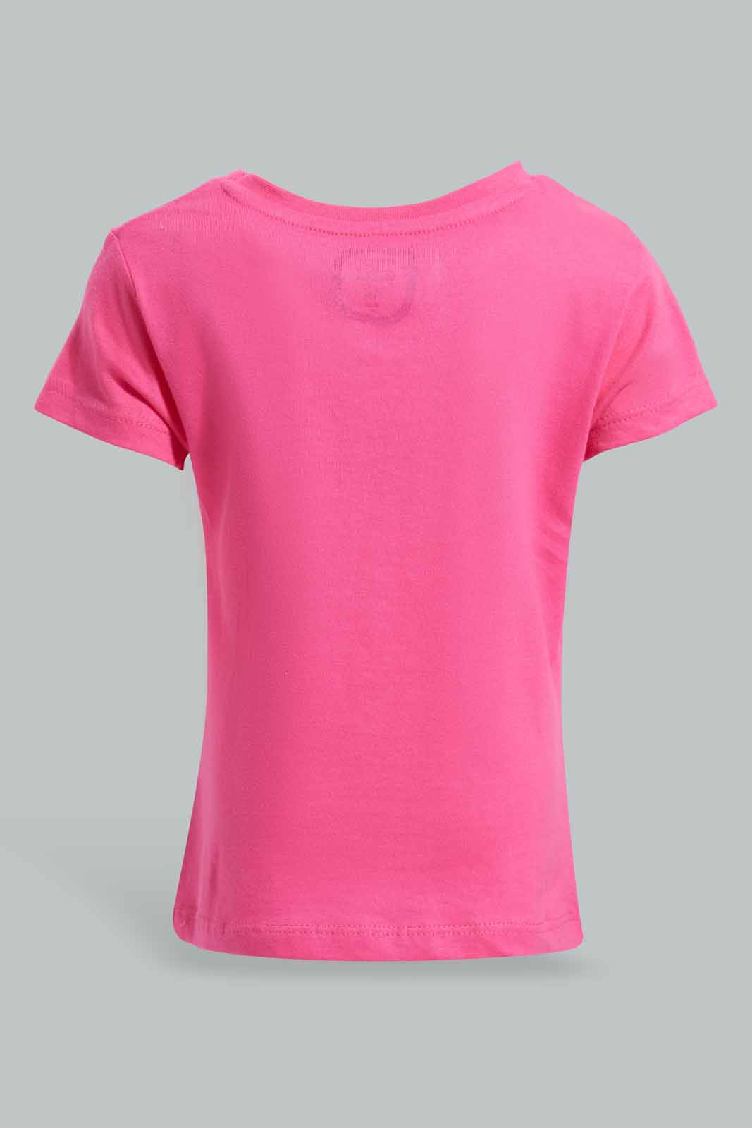 Redtag-Fuchsia-Little-Princess-Print-Graphic-Tee-Category:T-Shirts,-Colour:Fuchsia,-Deals:New-In,-Filter:Infant-Girls-(3-to-24-Mths),-ING-T-Shirts,-New-In-ING-APL,-Non-Sale,-Section:Girls-(0-to-14Yrs),-TBL,-W22O-Infant-Girls-3 to 24 Months