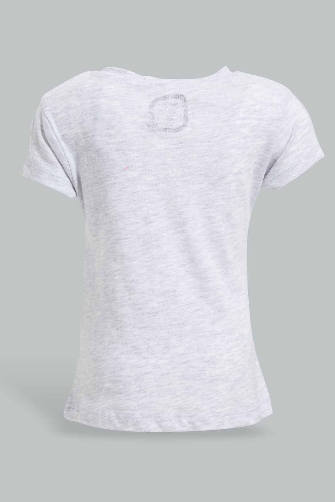 Redtag-Grey-Be-Happy-Graphic-Tee-Category:T-Shirts,-Colour:Grey,-Deals:New-In,-Filter:Infant-Girls-(3-to-24-Mths),-ING-T-Shirts,-New-In-ING-APL,-Non-Sale,-Section:Girls-(0-to-14Yrs),-TBL,-W22O-Infant-Girls-3 to 24 Months