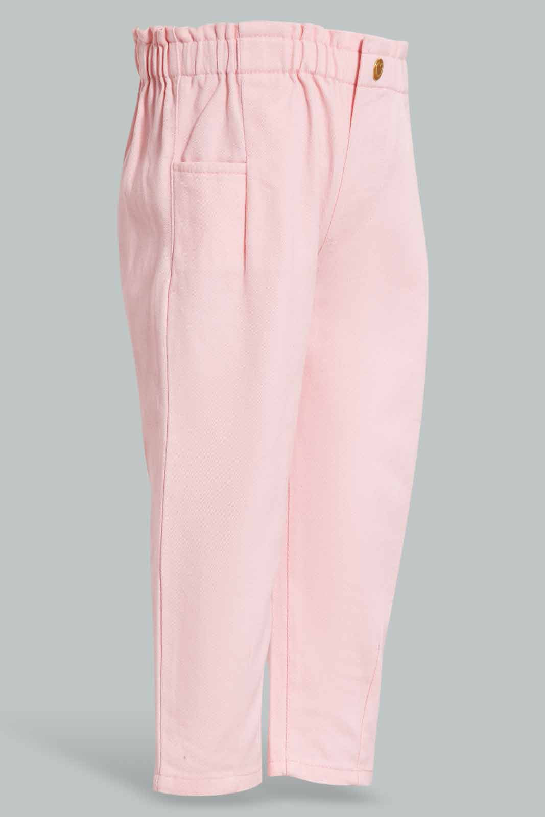 Redtag-Pink-Balloon-Trouser-Category:Trousers,-Colour:Apricot,-Deals:New-In,-Filter:Infant-Girls-(3-to-24-Mths),-ING-Trousers,-New-In-ING-APL,-Non-Sale,-Section:Girls-(0-to-14Yrs),-W22A-Infant-Girls-3 to 24 Months