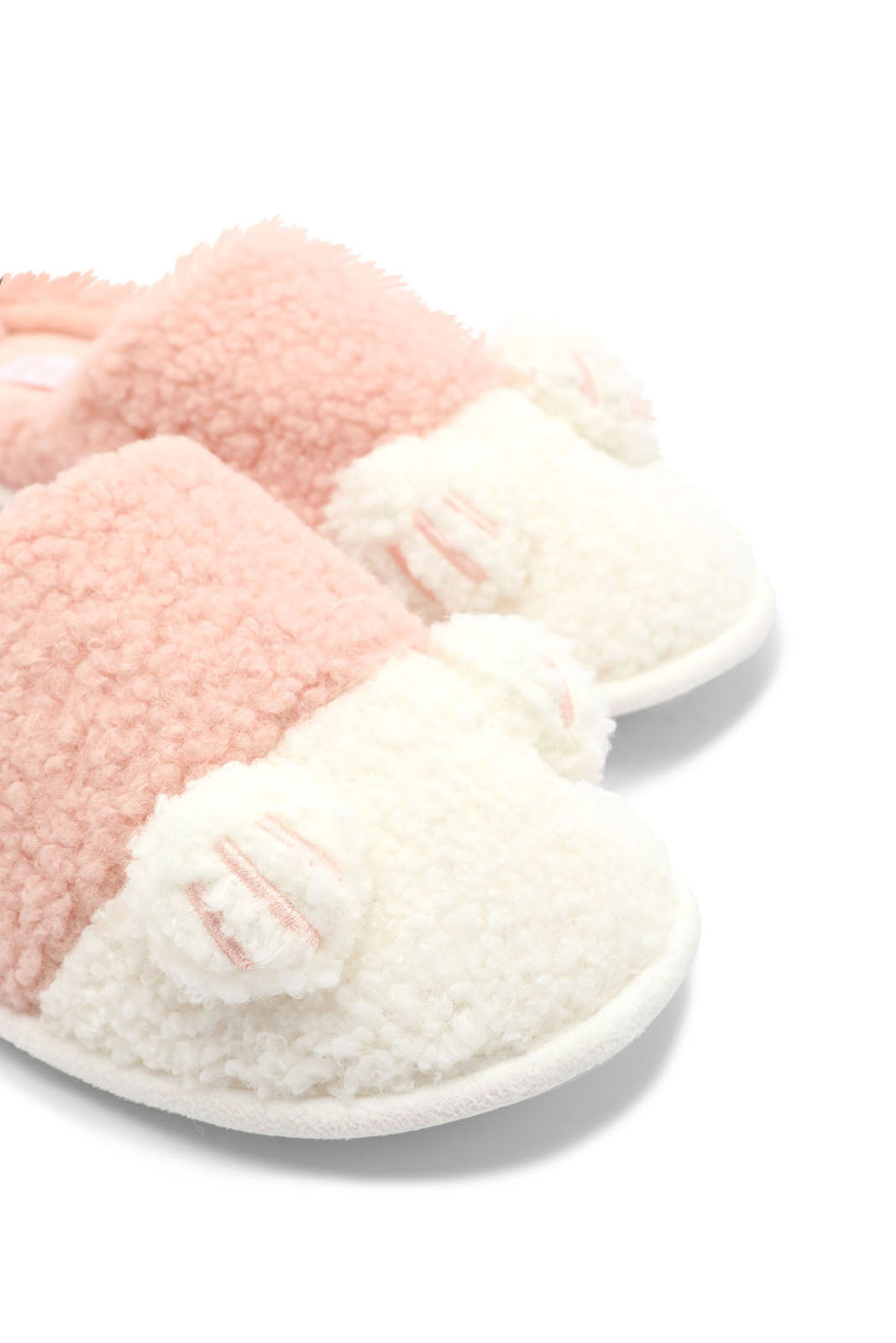 Redtag-Pink-Paw-Trim-Slipper-Category:Slippers,-Colour:Pink,-Deals:New-In,-Dept:Ladieswear,-Filter:Women's-Footwear,-New-In-Women-FOO,-Non-Sale,-Section:Women,-W22B,-Women-Slippers-Women's-