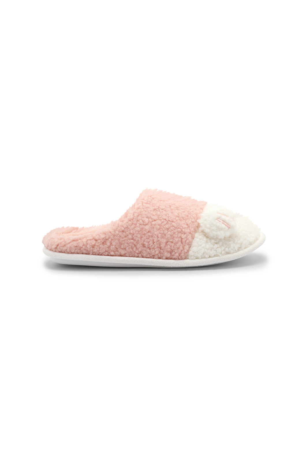 Redtag-Pink-Paw-Trim-Slipper-Category:Slippers,-Colour:Pink,-Deals:New-In,-Dept:Ladieswear,-Filter:Women's-Footwear,-New-In-Women-FOO,-Non-Sale,-Section:Women,-W22B,-Women-Slippers-Women's-