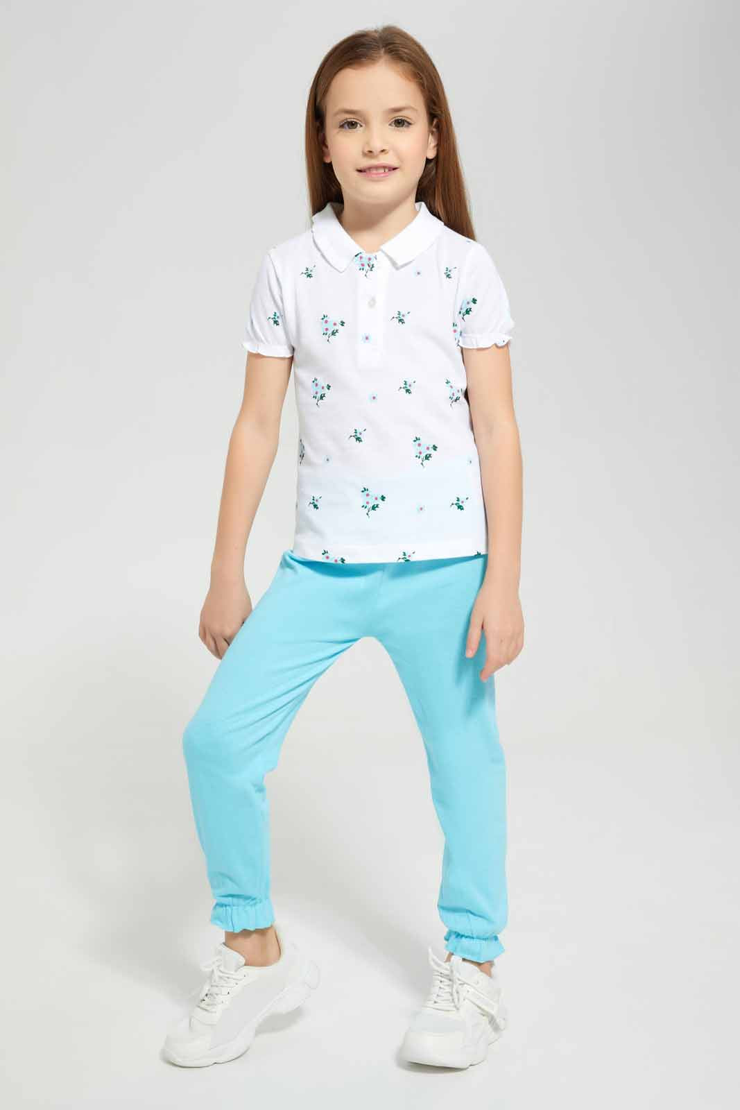 Redtag-White-AOP-NightSuit-Category:Pyjama-Sets,-Colour:White,-Deals:New-In,-Filter:Girls-(2-to-8-Yrs),-GIR-Pyjama-Sets,-New-In-GIR-APL,-Non-Sale,-Section:Girls-(0-to-14Yrs),-W22O-Girls-2 to 8 Years