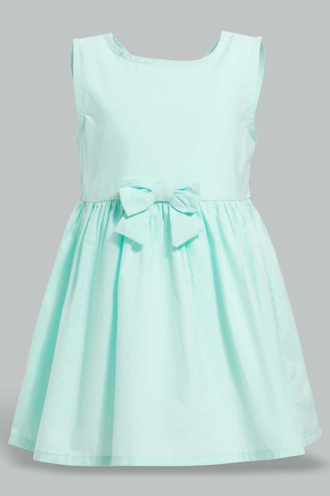 Redtag-Mint-Solid-Sleeveless-Dress-Category:Dresses,-Colour:Mint,-Deals:New-In,-Filter:Infant-Girls-(3-to-24-Mths),-ING-Dresses,-New-In-ING-APL,-Non-Sale,-Section:Girls-(0-to-14Yrs),-VLM,-W22O-Infant-Girls-3 to 24 Months