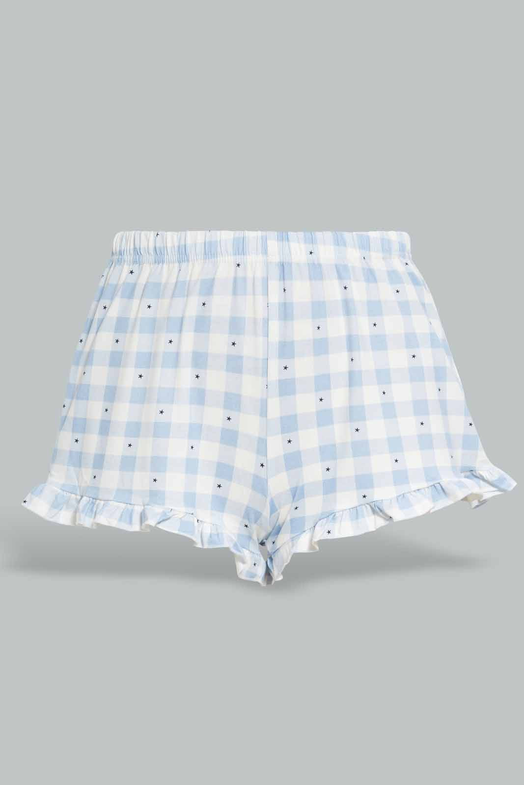 Redtag-White-Red-Check-S-Yummy-Fabric-Night-Suit-Category:Cami-Sets,-Colour:White,-Deals:New-In,-Filter:Women's-Clothing,-New-In-Women-APL,-Non-Sale,-Section:Women,-W22O,-Women-Cami-Sets--
