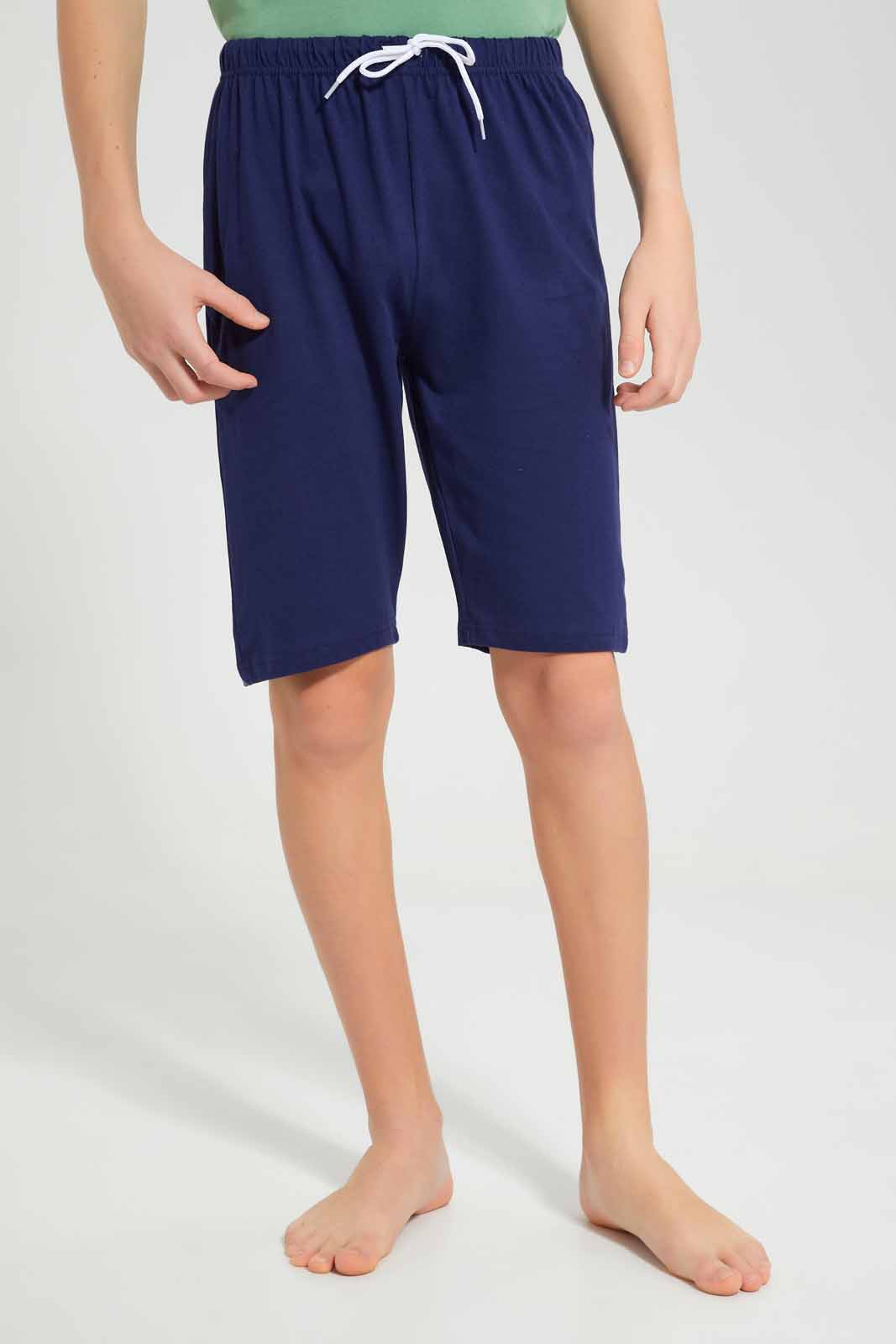 Redtag-Green-Sandiego-Beach-Nightsuit-BSR-Pyjama-Sets,-Category:Pyjama-Sets,-Colour:Green,-Deals:New-In,-Filter:Senior-Boys-(8-to-14-Yrs),-New-In-BSR-APL,-Non-Sale,-Section:Boys-(0-to-14Yrs),-W22O-Senior-Boys-9 to 14 Years