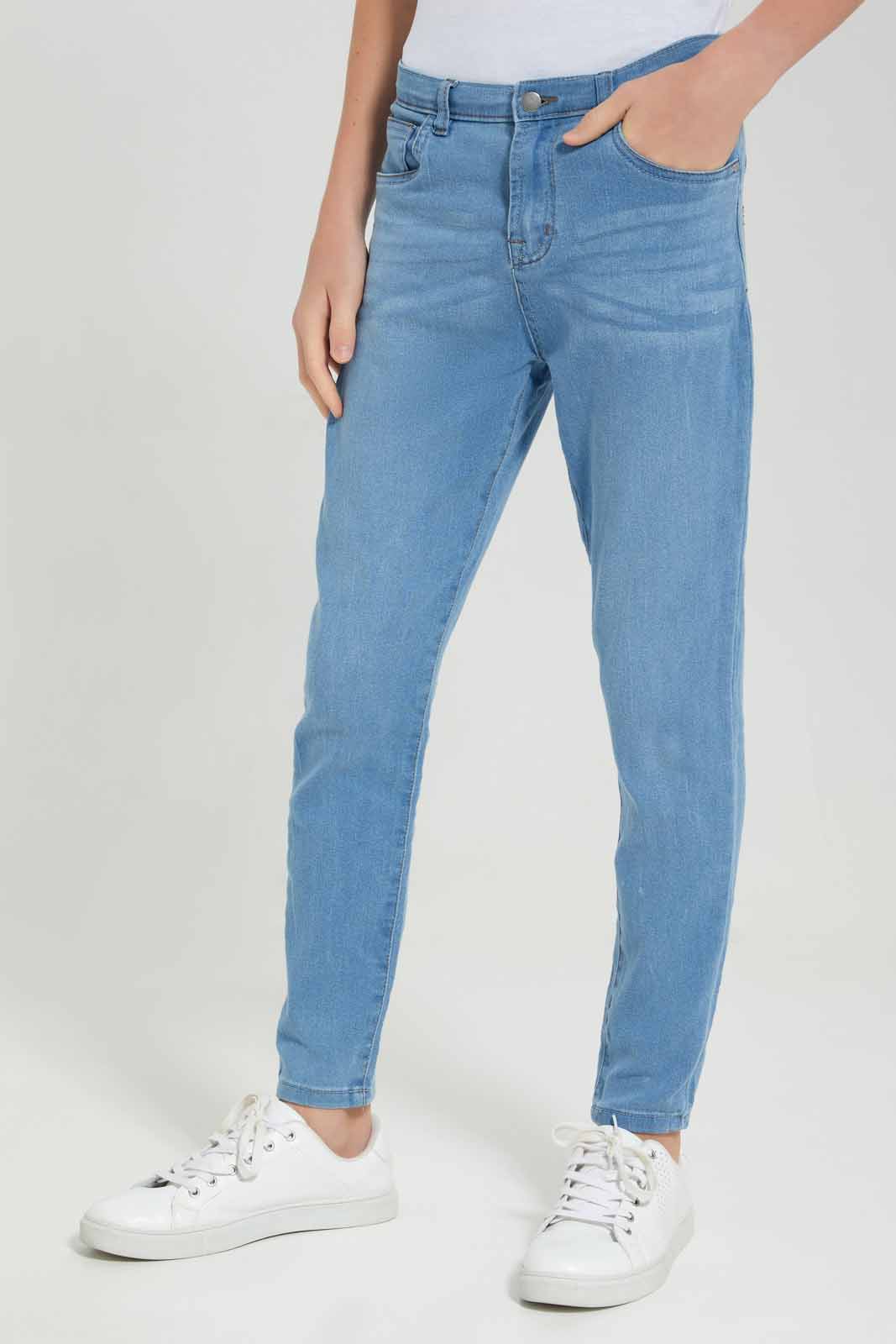 Redtag-Light-Wash-Skinny-Fit-Jeans-BSR-Jeans,-Category:Jeans,-Colour:Light-Wash,-Deals:New-In,-Filter:Senior-Boys-(8-to-14-Yrs),-FIT-WALL-(FTW),-New-In-BSR-APL,-Non-Sale,-Section:Boys-(0-to-14Yrs),-W22O-Senior-Boys-9 to 14 Years