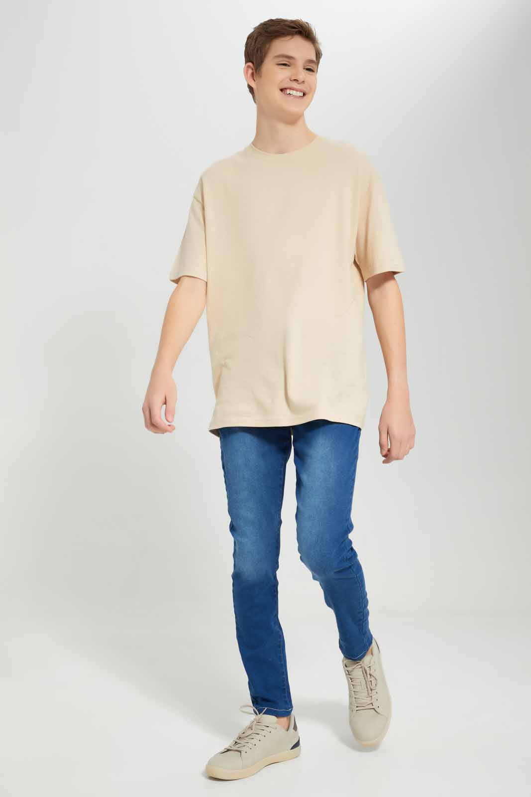 Redtag-Blue-Skinny-Fit-Jeans-BSR-Jeans,-Category:Jeans,-Colour:Blue,-Deals:New-In,-Filter:Senior-Boys-(8-to-14-Yrs),-FIT-WALL-(FTW),-New-In-BSR-APL,-Non-Sale,-Section:Boys-(0-to-14Yrs),-W22O-Senior-Boys-9 to 14 Years