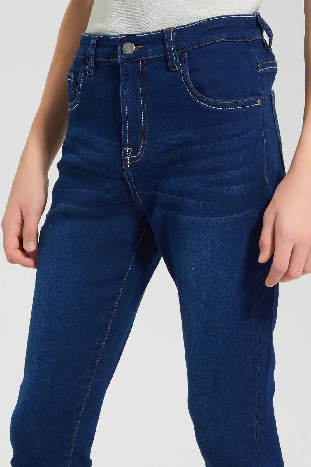 Redtag-Dark-Wash-Skinny-Fit-Jeans-BSR-Jeans,-Category:Jeans,-Colour:Dark-Wash,-Deals:New-In,-Filter:Senior-Boys-(8-to-14-Yrs),-FIT-WALL-(FTW),-New-In-BSR-APL,-Non-Sale,-Section:Boys-(0-to-14Yrs),-W22O-Senior-Boys-9 to 14 Years