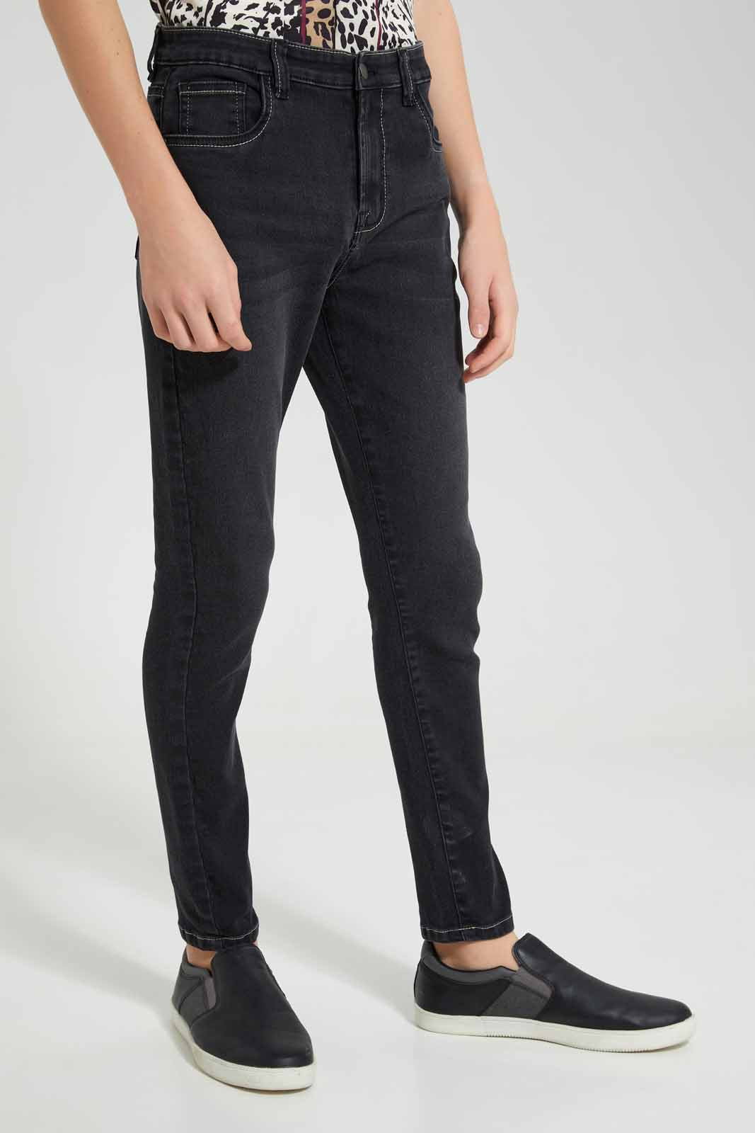 Redtag-Black-Skinny-Fit-Jeans-BSR-Jeans,-Category:Jeans,-Colour:Black,-Deals:New-In,-Filter:Senior-Boys-(8-to-14-Yrs),-FIT-WALL-(FTW),-New-In-BSR-APL,-Non-Sale,-Section:Boys-(0-to-14Yrs),-W22O-Senior-Boys-9 to 14 Years