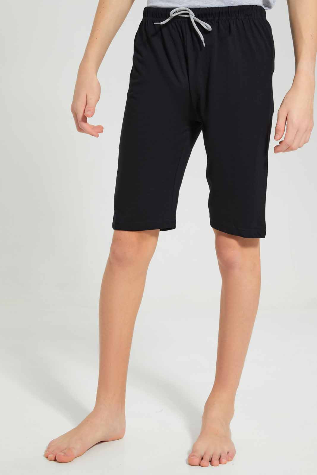 Redtag-Grey-Mel-Basketball-Nightsuit-BSR-Pyjama-Sets,-Category:Pyjama-Sets,-Colour:Grey,-Deals:New-In,-Filter:Senior-Boys-(8-to-14-Yrs),-New-In-BSR-APL,-Non-Sale,-Section:Boys-(0-to-14Yrs),-W22O-Senior-Boys-9 to 14 Years