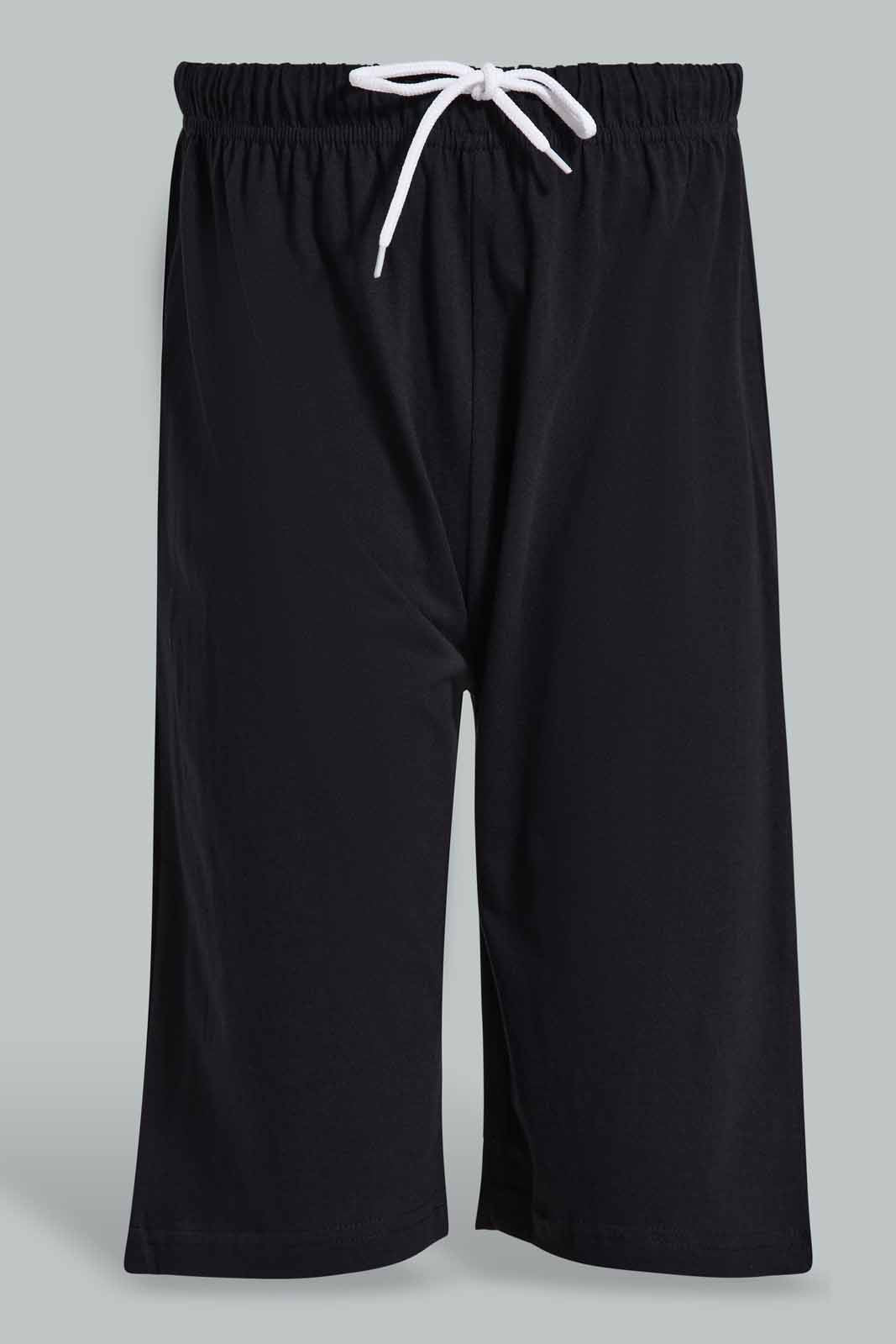 Redtag-Black-Basketball-Nightsuit-BSR-Pyjama-Sets,-Category:Pyjama-Sets,-Colour:Black,-Deals:New-In,-Filter:Senior-Boys-(8-to-14-Yrs),-New-In-BSR-APL,-Non-Sale,-Section:Boys-(0-to-14Yrs),-W22O-Senior-Boys-