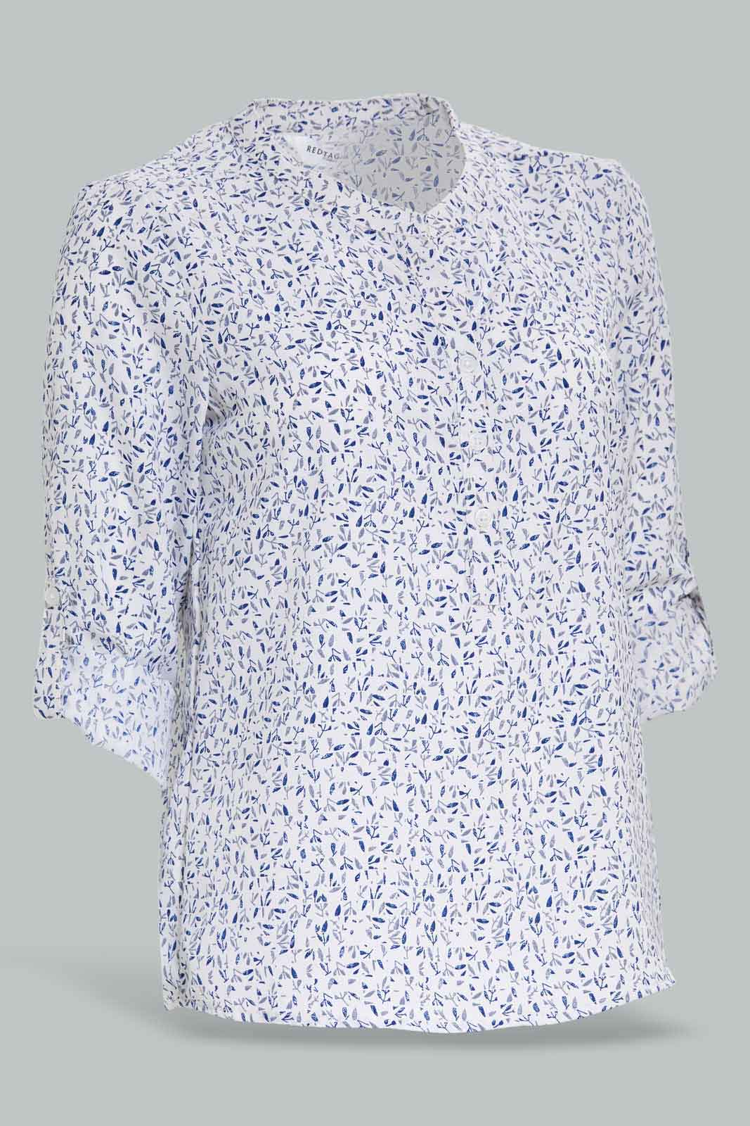 Redtag-Assorted-Front-Half-Placket-Blouse-Category:Blouses,-Colour:Assorted,-Deals:New-In,-Filter:Women's-Clothing,-KSH,-New-In-Women-APL,-Non-Sale,-Section:Women,-W22O,-Women-Blouses-Women's-