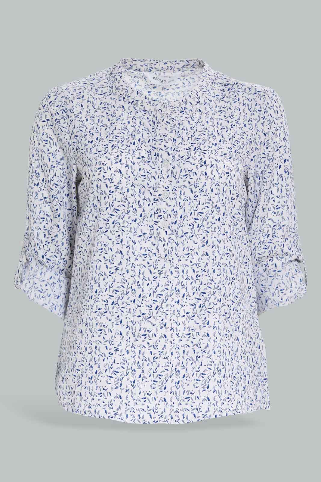 Redtag-Assorted-Front-Half-Placket-Blouse-Category:Blouses,-Colour:Assorted,-Deals:New-In,-Filter:Women's-Clothing,-KSH,-New-In-Women-APL,-Non-Sale,-Section:Women,-W22O,-Women-Blouses-Women's-