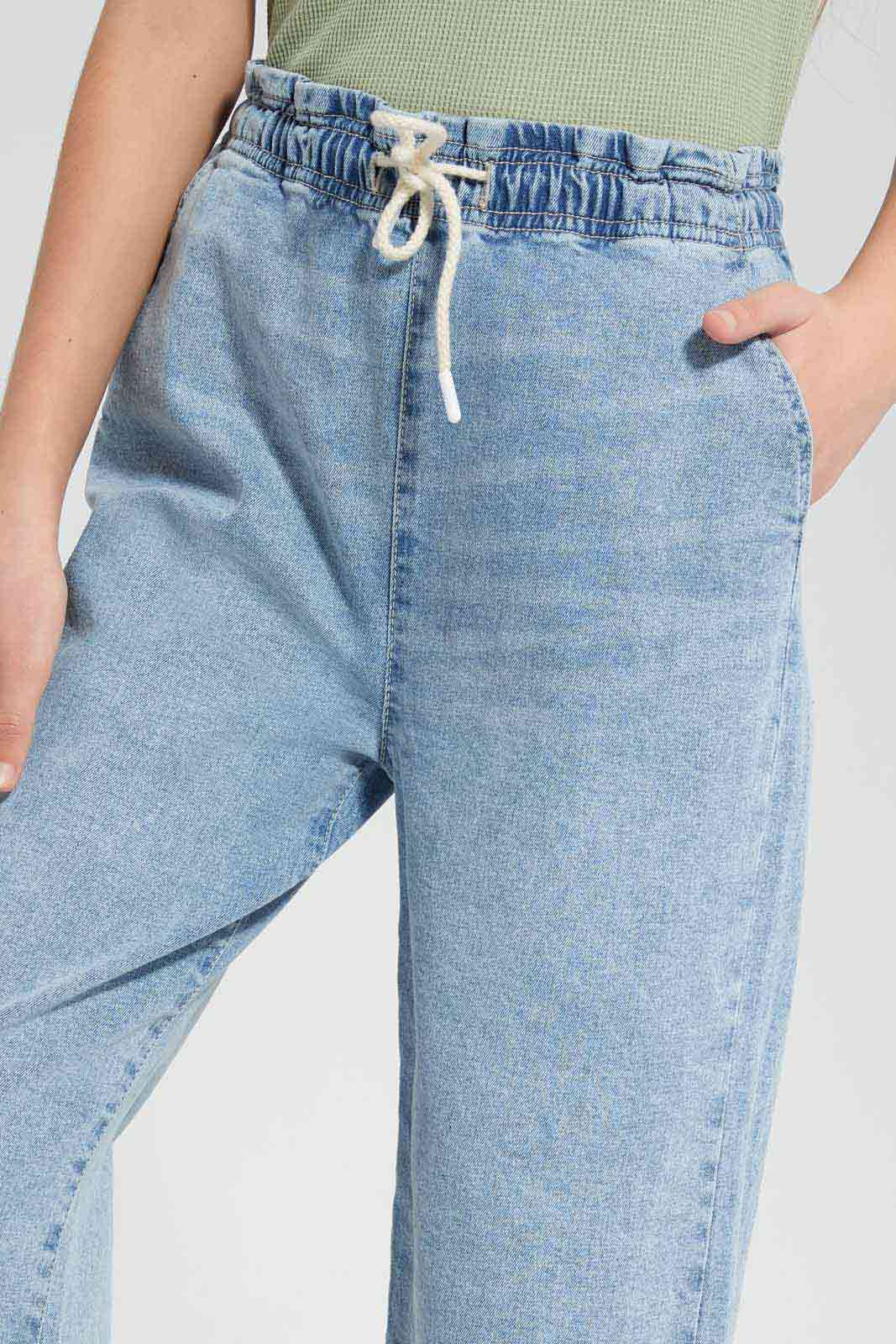Redtag-Light-Wash-Denim-Culottes-Category:Jeggings,-Colour:Light-Wash,-Deals:New-In,-Filter:Senior-Girls-(9-to-14-Yrs),-FIT-WALL-(FTW),-GSR-Jeggings,-New-In-GSR-APL,-Non-Sale,-Section:Girls-(0-to-14Yrs),-W22O-Senior-Girls-9 to 14 Years