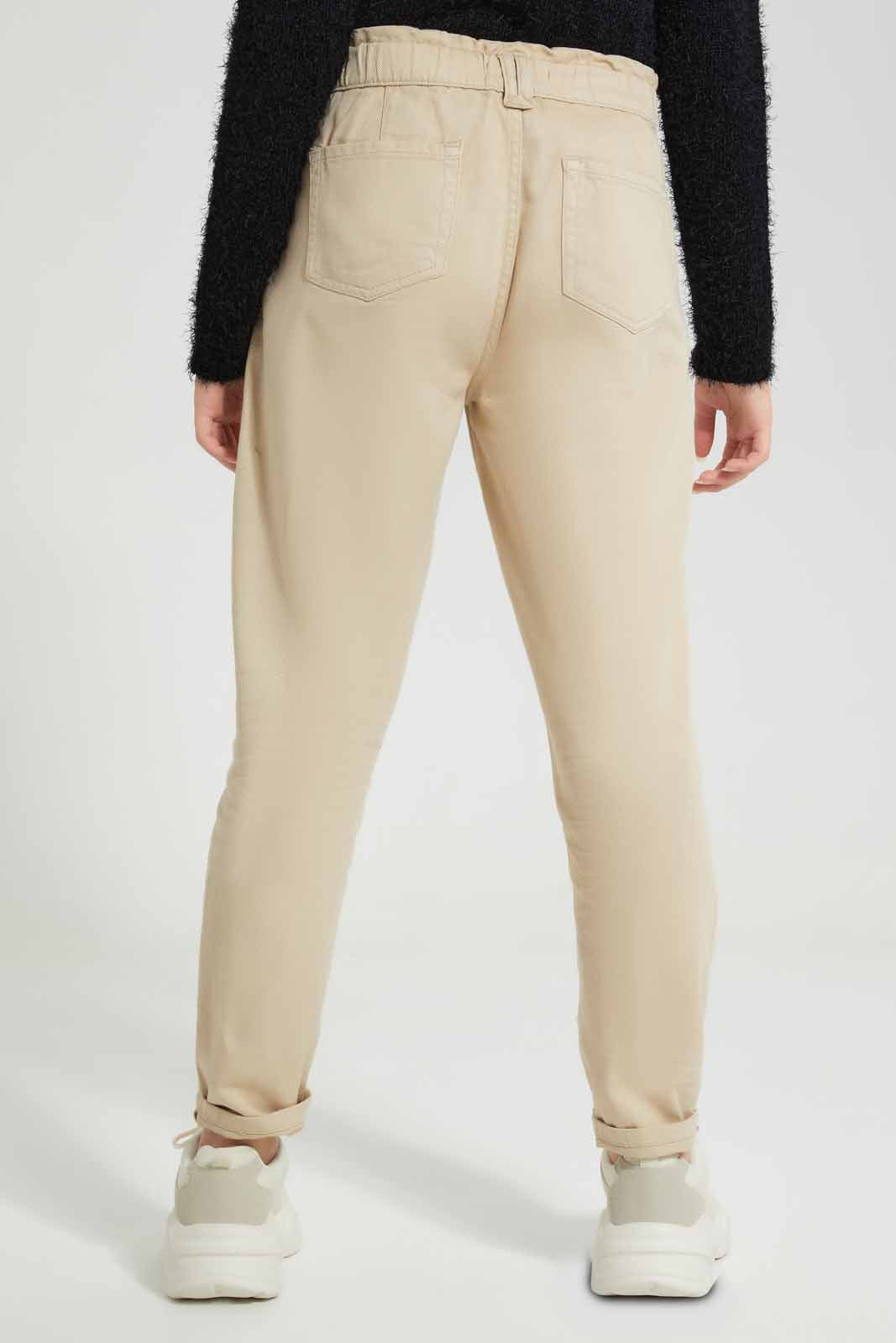 Redtag-Beige-Baggy-Denim-Category:Jeggings,-Colour:Beige,-Deals:New-In,-Filter:Senior-Girls-(8-to-14-Yrs),-FIT-WALL-(FTW),-GSR-Jeggings,-New-In-GSR-APL,-Non-Sale,-Section:Girls-(0-to-14Yrs),-W22O-Senior-Girls-9 to 14 Years
