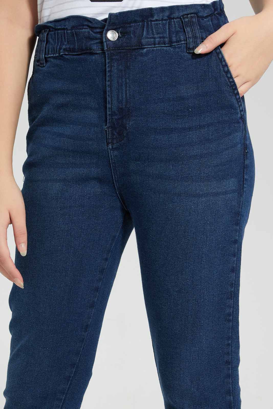 Redtag-DK-Was-Baggy-Denim-Category:Jeggings,-Colour:Dark-Wash,-Deals:New-In,-Filter:Senior-Girls-(8-to-14-Yrs),-FIT-WALL-(FTW),-GSR-Jeggings,-New-In-GSR-APL,-Non-Sale,-Section:Girls-(0-to-14Yrs),-W22O-Senior-Girls-9 to 14 Years