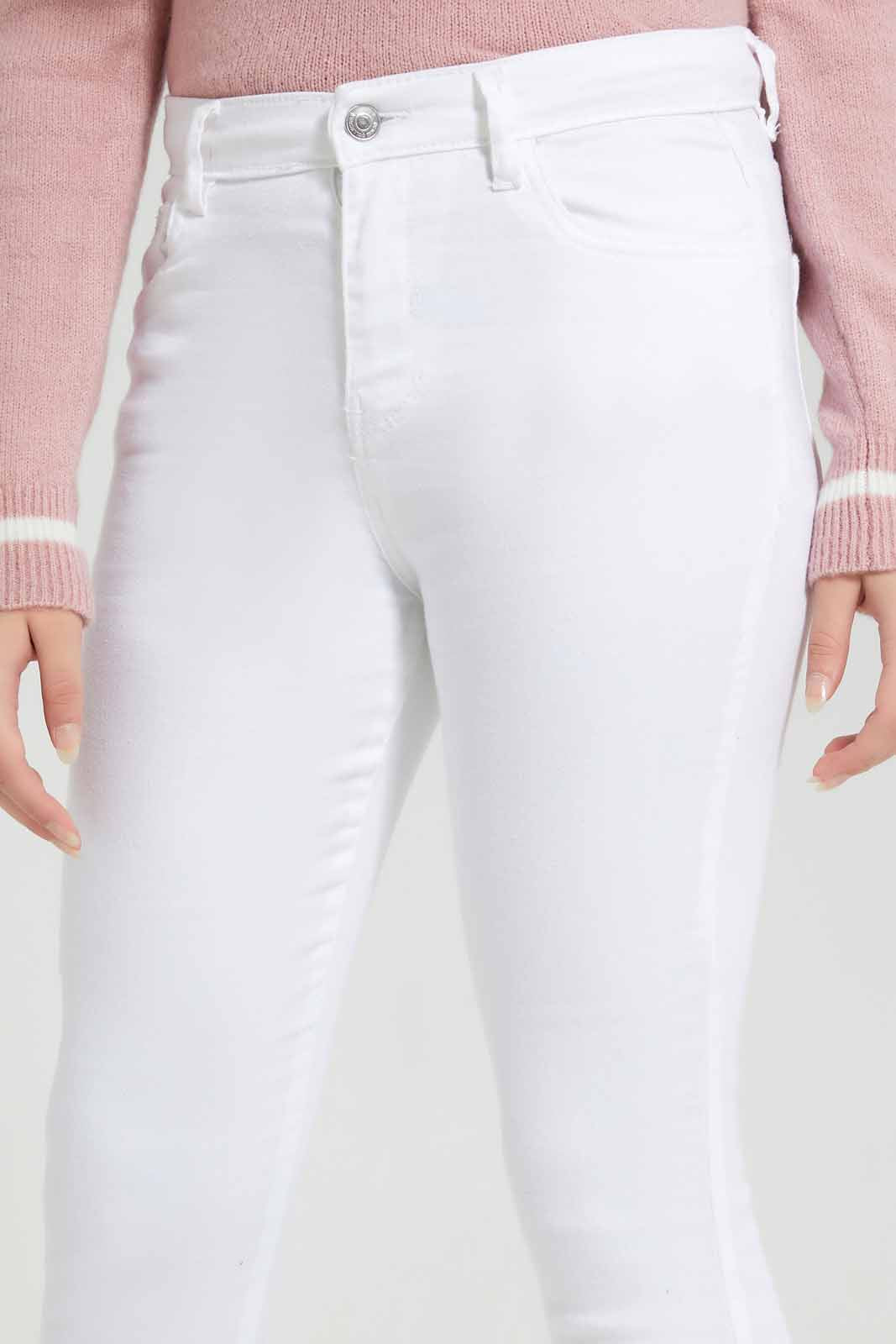 Redtag-White-Skinny-Category:Jeans,-Colour:White,-Deals:New-In,-Filter:Senior-Girls-(8-to-14-Yrs),-FIT-WALL-(FTW),-GSR-Jeans,-New-In-GSR-APL,-Non-Sale,-Section:Girls-(0-to-14Yrs),-W22O-Senior-Girls-9 to 14 Years