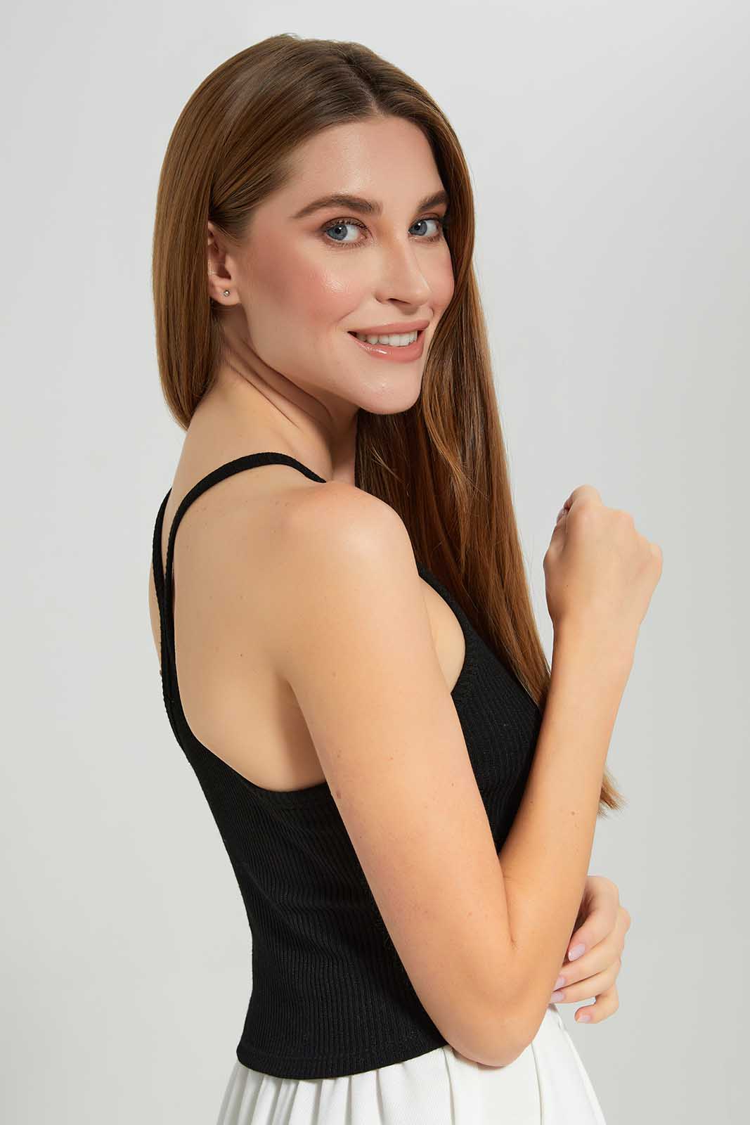 Redtag-Black-Cami-Top-Category:Tops,-Colour:Black,-Deals:New-In,-Filter:Women's-Clothing,-LEC,-LEC-Tops,-New-In-LEC-APL,-Non-Sale,-Section:Women,-W22A-Women's-