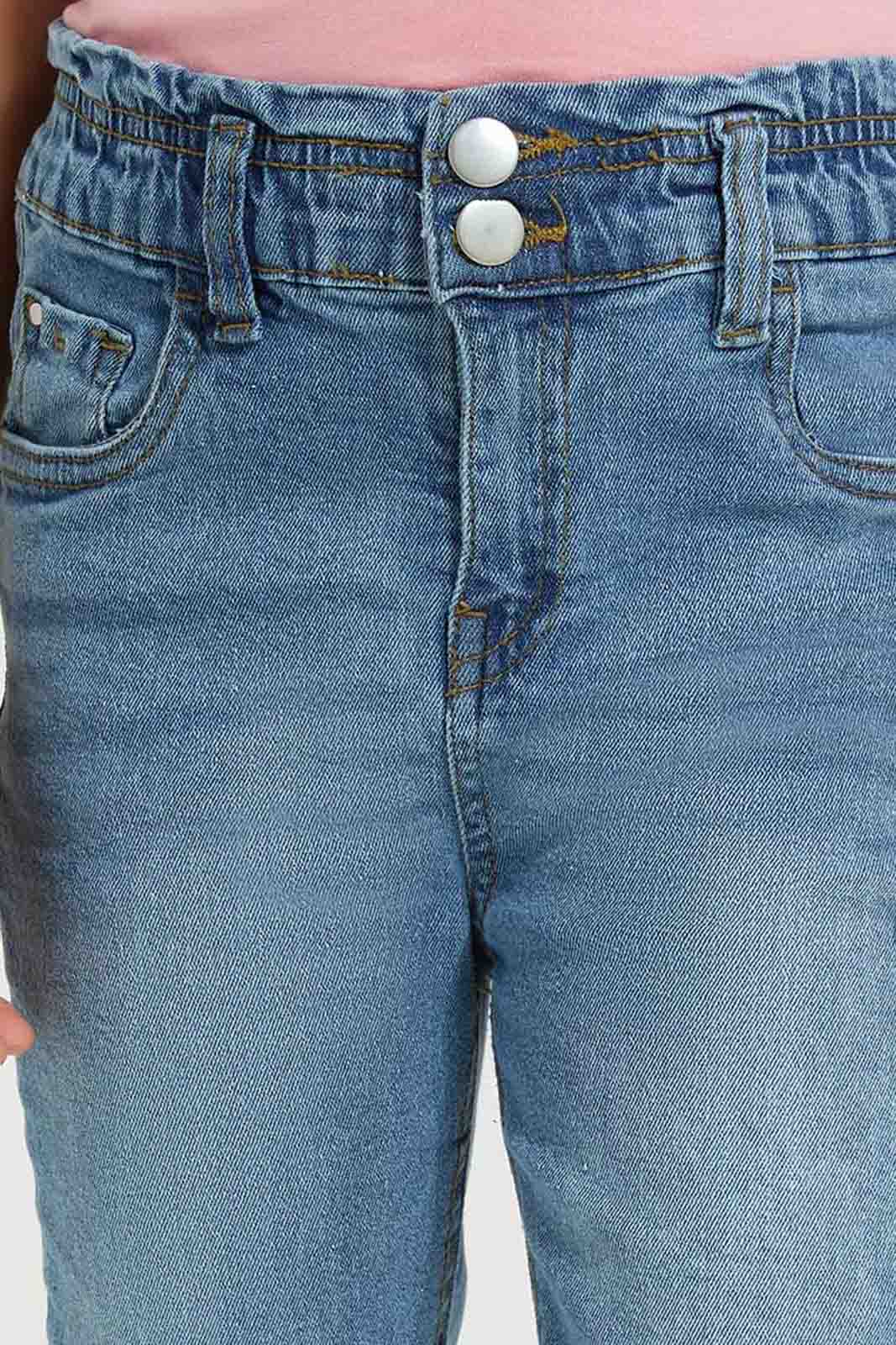 Redtag-LT-Wash-Baggy-Jeans-Category:Jeans,-Colour:Light-Wash,-Deals:New-In,-Filter:Girls-(2-to-8-Yrs),-FIT-WALL-(FTW),-GIR-Jeans,-New-In-GIR-APL,-Non-Sale,-Section:Girls-(0-to-14Yrs),-W22O-Girls-2 to 8 Years