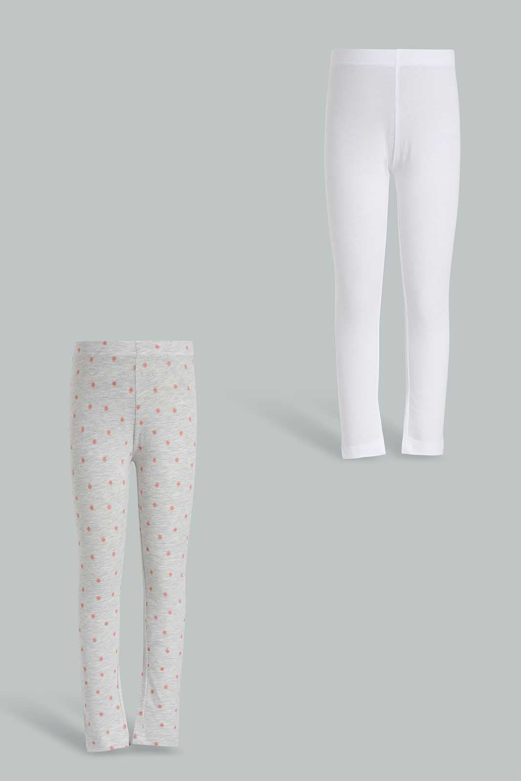 Redtag-Assorted-2-Pack-Girls-Legging-Category:Jeggings,-Colour:Assorted,-Deals:New-In,-Filter:Girls-(2-to-8-Yrs),-GIR-Jeggings,-New-In-GIR-APL,-Non-Sale,-Section:Girls-(0-to-14Yrs),-W22O-Girls-2 to 8 Years