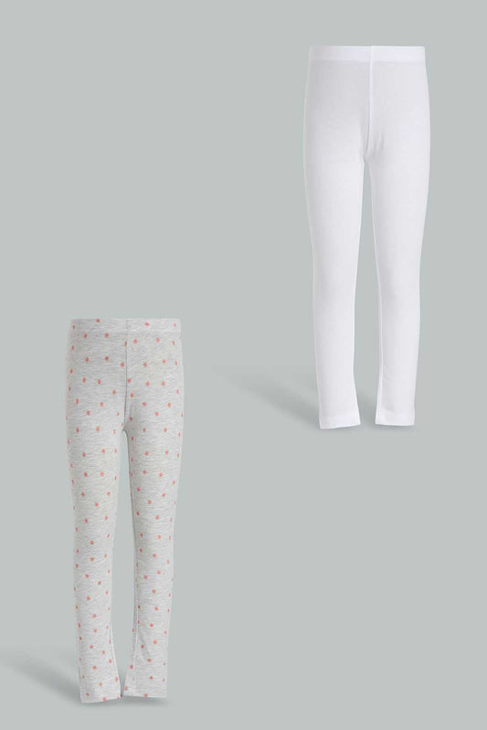 Redtag-Assorted-2-Pack-Girls-Legging-Category:Jeggings,-Colour:Assorted,-Deals:New-In,-Filter:Girls-(2-to-8-Yrs),-GIR-Jeggings,-New-In-GIR-APL,-Non-Sale,-Section:Girls-(0-to-14Yrs),-W22O-Girls-2 to 8 Years