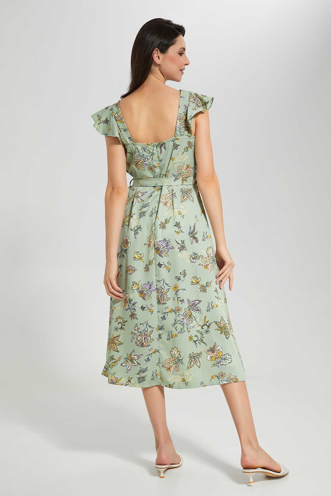 Redtag-Mint-Floral-Printed-Dress-Category:Dresses,-Colour:Assorted,-Deals:New-In,-Filter:Women's-Clothing,-New-In-Women-APL,-Non-Sale,-Section:Women,-W22O,-Women-Dresses-Women's-