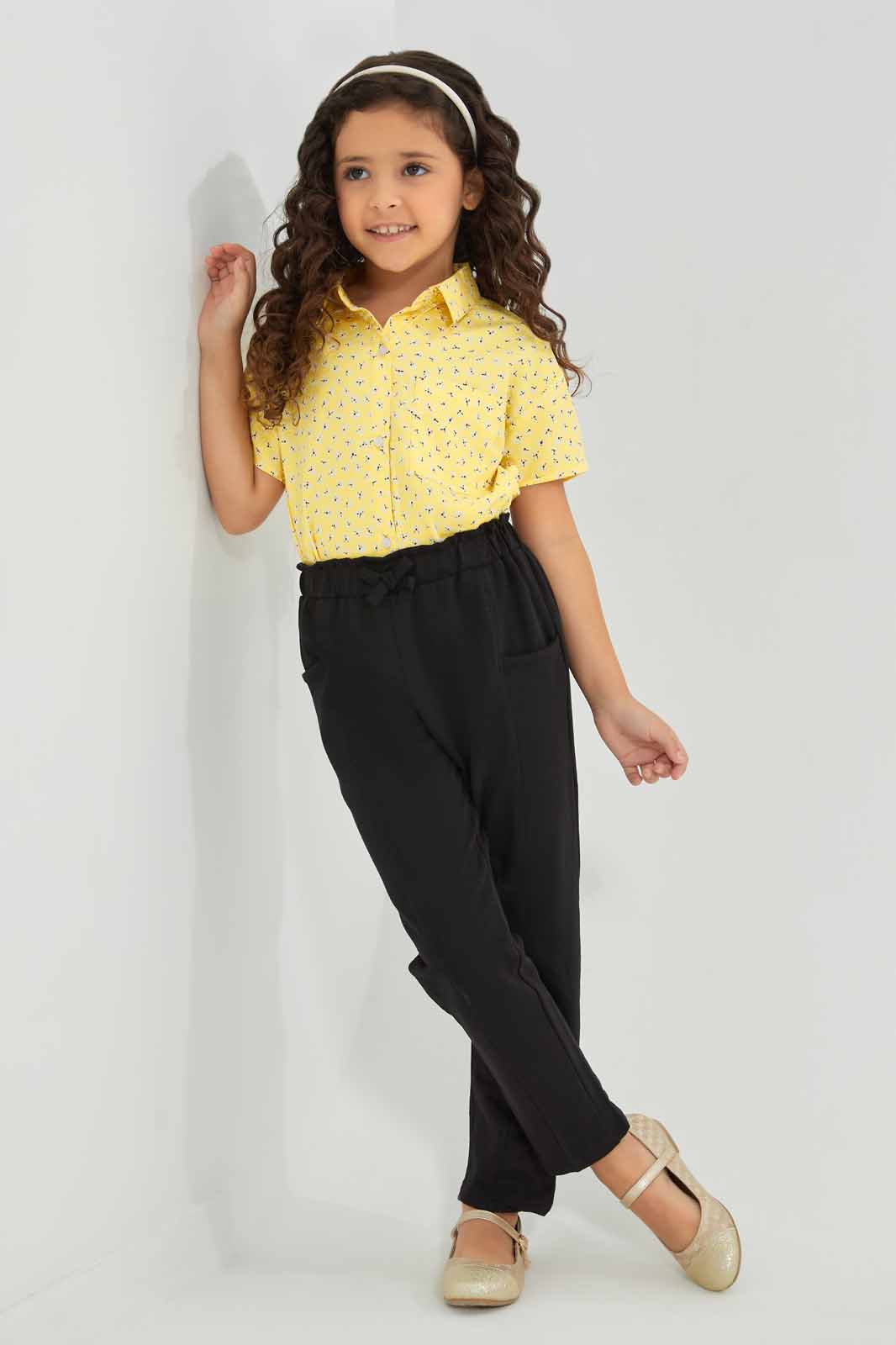 Redtag-Yellow-Knitted-Blouse-Category:Blouses,-Colour:Yellow,-Deals:New-In,-Filter:Girls-(2-to-8-Yrs),-GIR-Blouses,-New-In-GIR-APL,-Non-Sale,-Section:Girls-(0-to-14Yrs),-W22O-Girls-2 to 8 Years