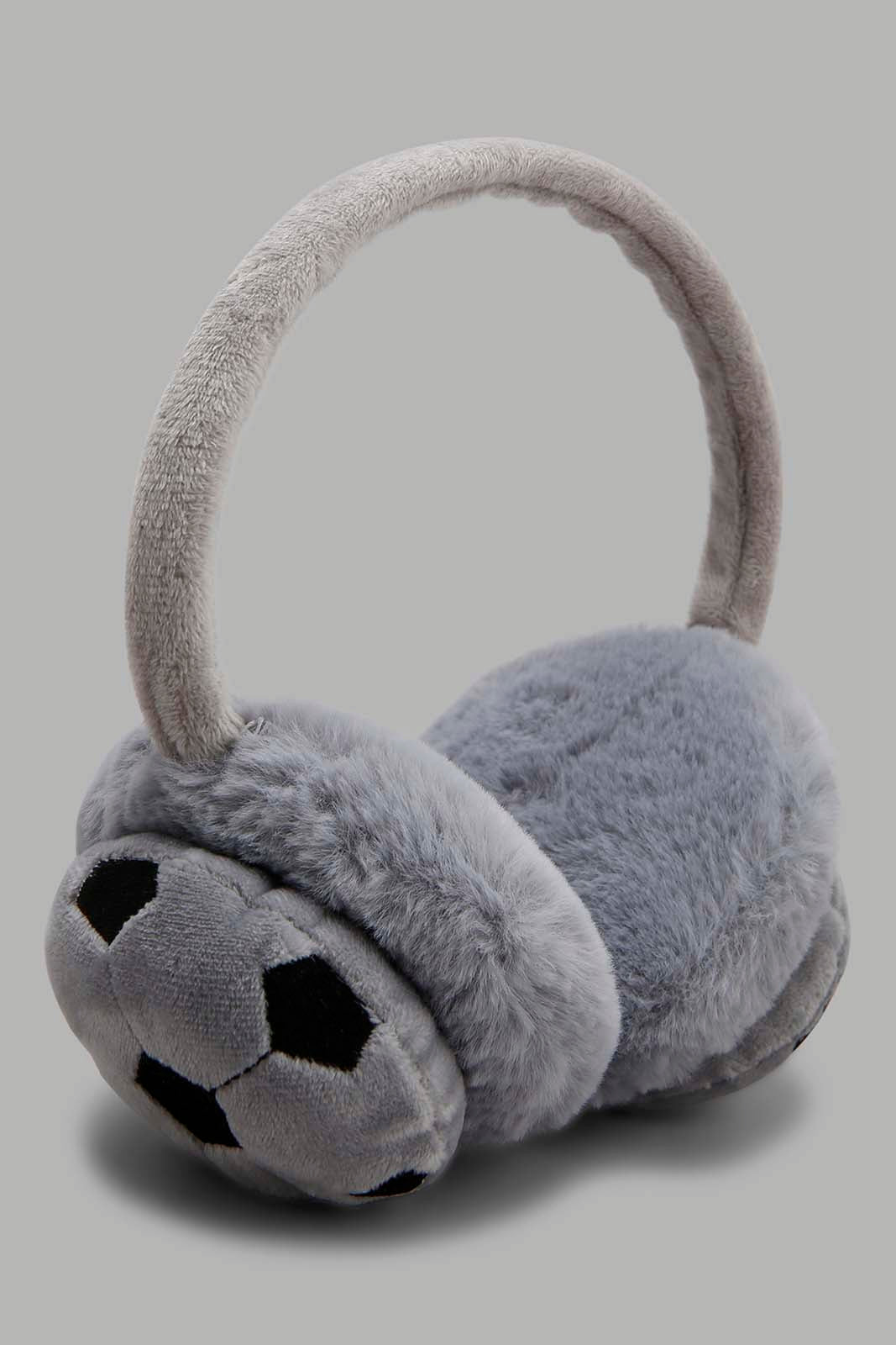Redtag-Grey-Embellished-Earmuff-BOY-Knitted-Accessories,-Category:Knitted-Accessories,-Colour:Grey,-Filter:Boys-Accessories,-New-In,-New-In-BOY-ACC,-Non-Sale,-Section:Boys-(0-to-14Yrs),-W22A-Boys-