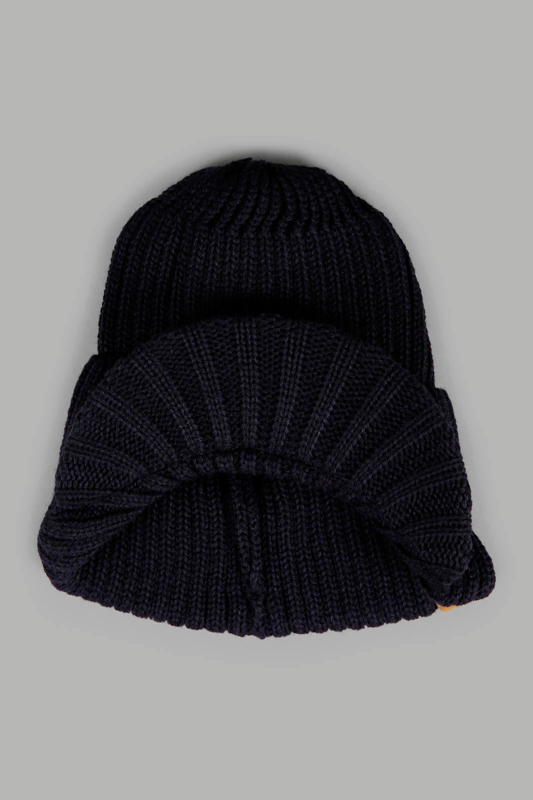 Redtag-Navy-And-Oilve-Charcater-Knitted-Cap-Set-Of-2-BOY-Knitted-Accessories,-Category:Knitted-Accessories,-Colour:Assorted,-Filter:Boys-Accessories,-New-In,-New-In-BOY-ACC,-Non-Sale,-Section:Boys-(0-to-14Yrs),-W22A-Boys-