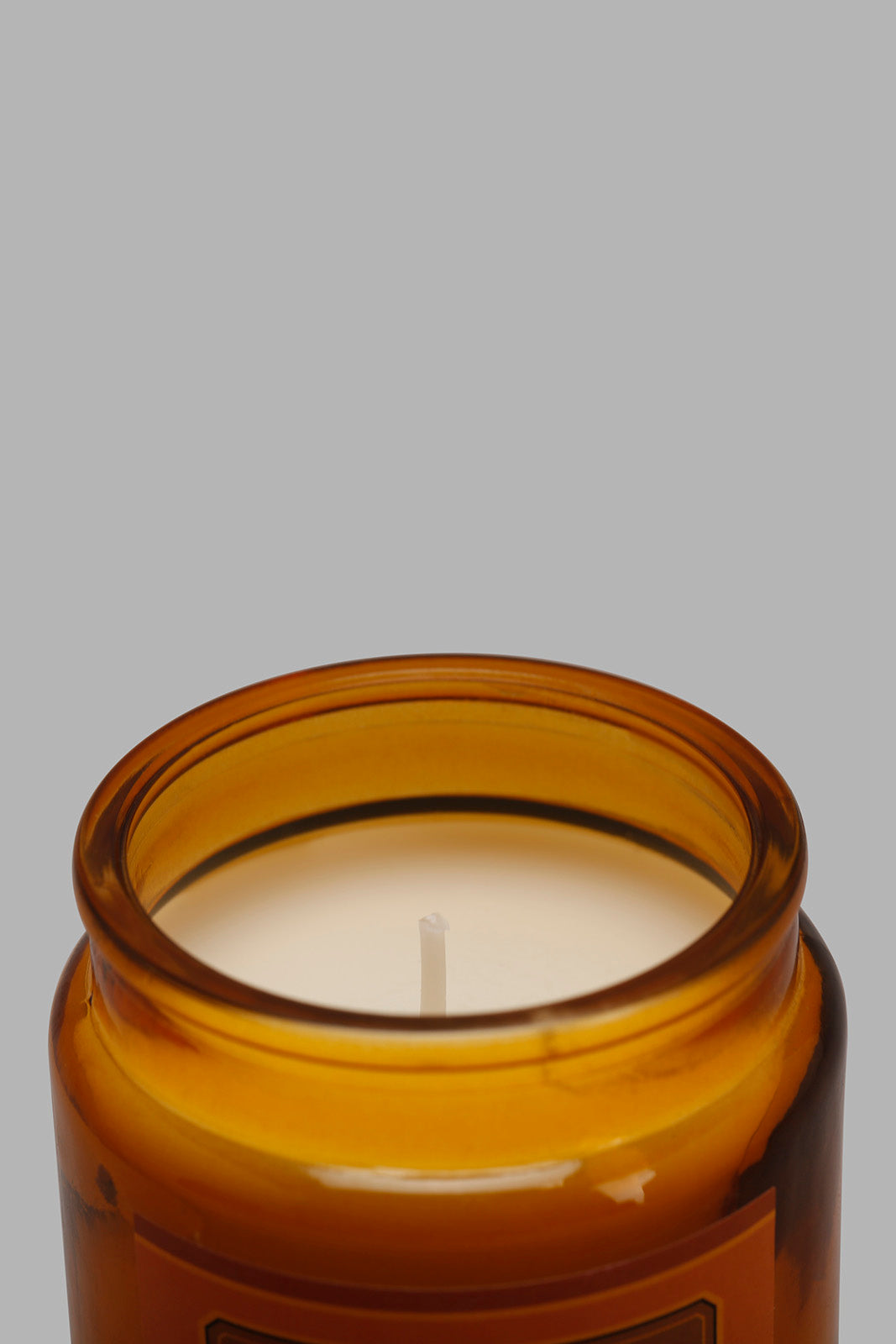 Redtag-Amber-Orange-Candle-Jar-With-Silver-Lid(S)-Category:Candles,-Colour:Orange,-Deals:New-In,-Filter:Home-Decor,-HMW-HOM-Candle-&-Fragrances,-New-In-HMW-HOM,-Non-Sale,-Section:Homewares,-W22B-Home-Decor-