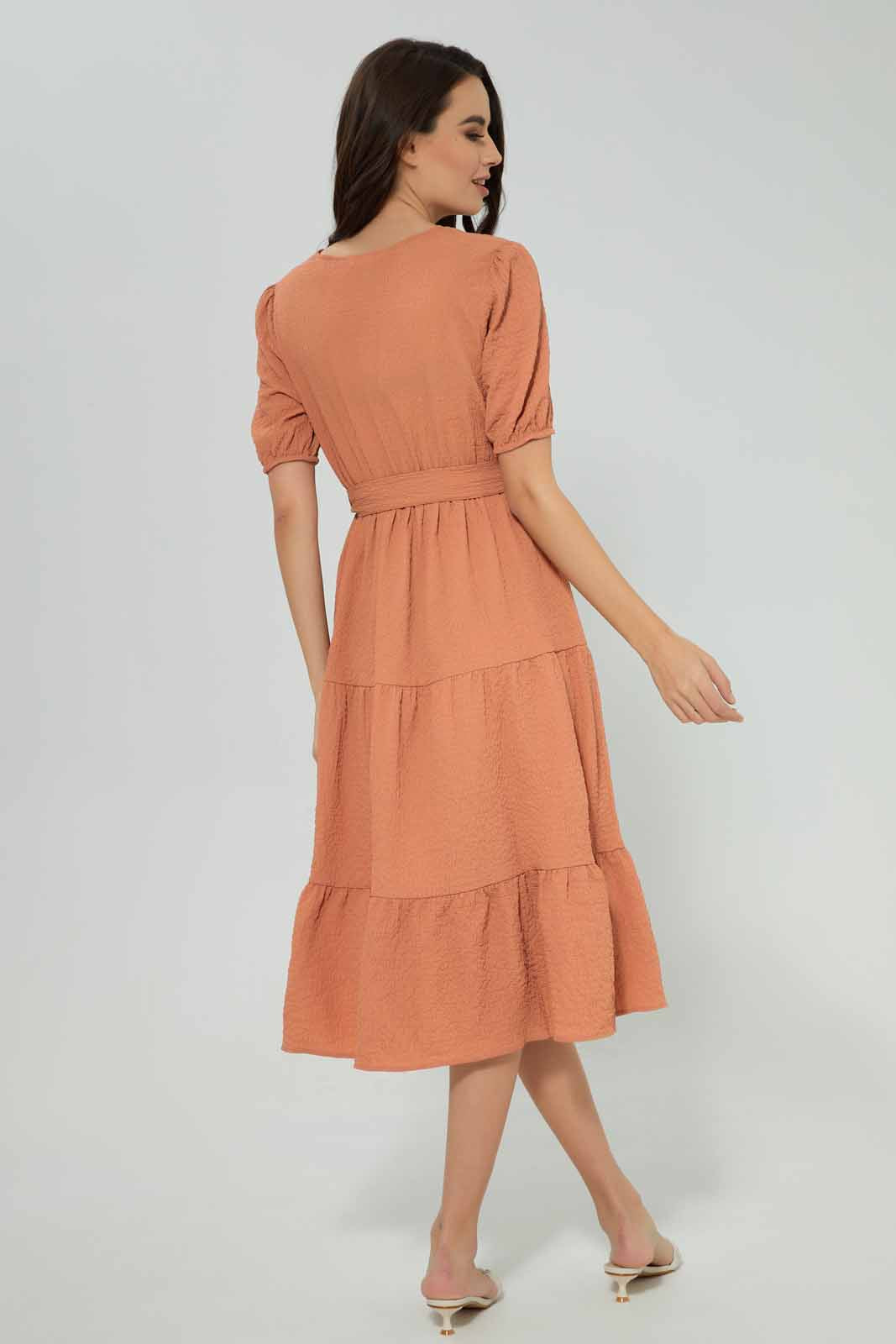 Women Pink Tiered Dress