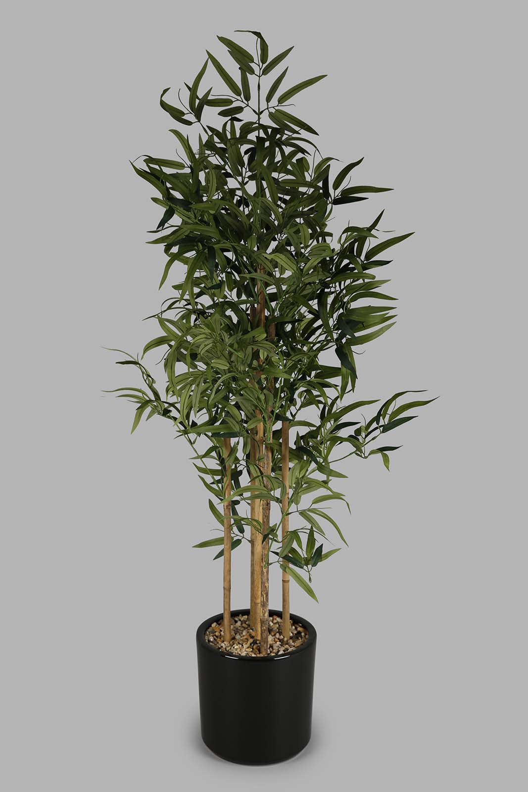 Redtag-Artificial-Bamboo-Plant-With-Ceramic-Black-Pot-140Cm-Category:Plants-&-Flowers,-Colour:Green,-Deals:New-In,-Filter:Home-Decor,-HMW-HOM-Decorative-Accessories,-New-In-HMW-HOM,-Non-Sale,-Section:Homewares,-W22O-Home-Decor-
