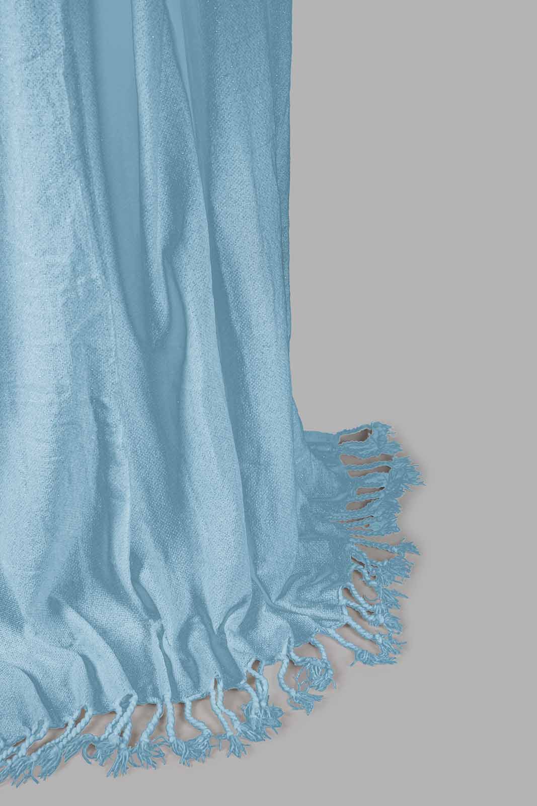 Redtag-Teal-Chenille-Throw-With-Gold-Metallic-Yarn-Category:Throws,-Colour:Teal,-Deals:New-In,-Filter:Home-Bedroom,-HMW-BED-Throws,-New-In-HMW-BED,-Non-Sale,-Section:Homewares,-W22A-Home-Bedroom-