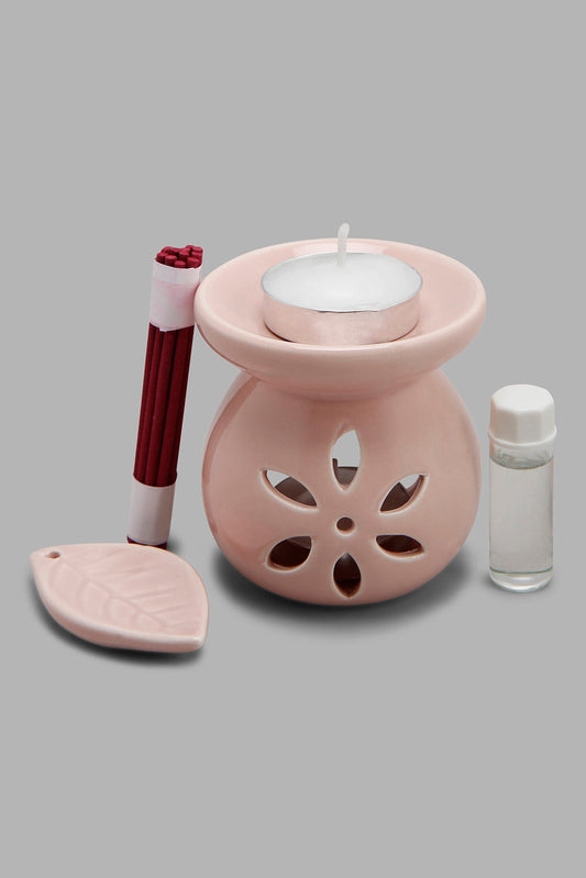 Redtag-Blush-Rose-Oud-T-Light-Candle-Burner-Set-Category:Candles,-Colour:Pink,-Deals:New-In,-Filter:Home-Decor,-HMW-HOM-Candle-&-Fragrances,-New-In-HMW-HOM,-Non-Sale,-Prairie,-Section:Homewares,-W22B-Home-Decor-