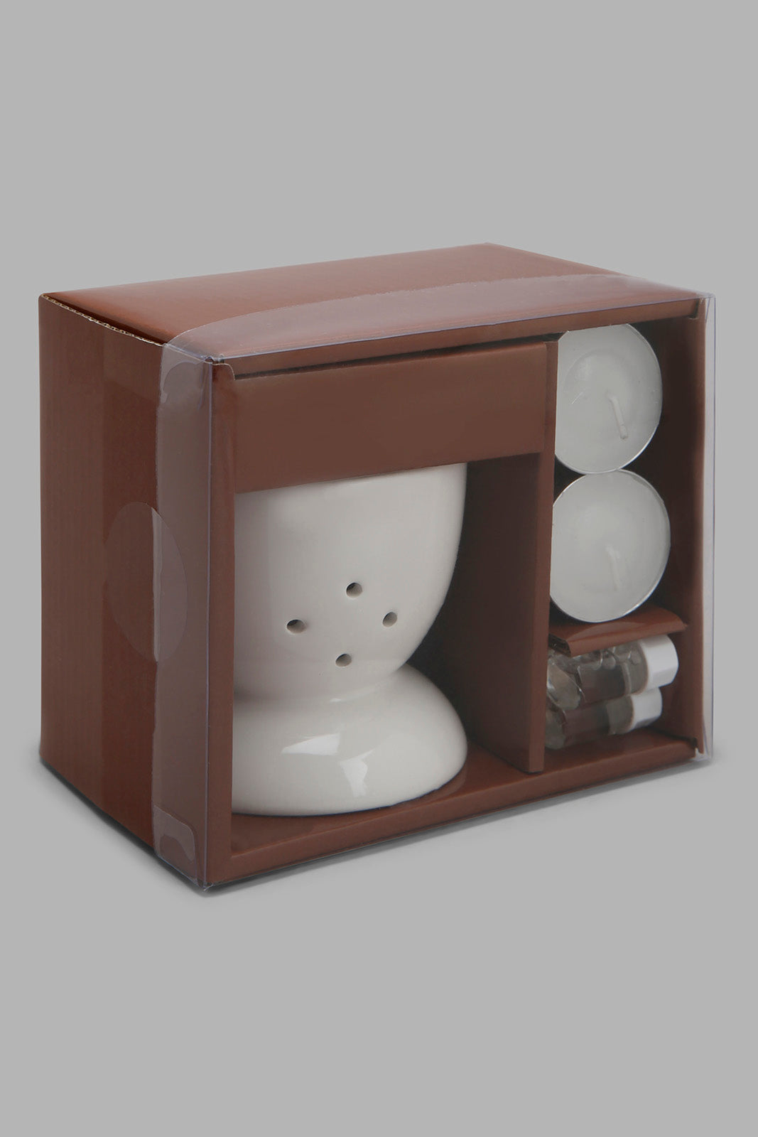 Redtag-Amber-Orange-T-Light-Candle-Burner-Set-Category:Candles,-Colour:Orange,-Deals:New-In,-Filter:Home-Decor,-HMW-HOM-Candle-&-Fragrances,-New-In-HMW-HOM,-Non-Sale,-Prairie,-Section:Homewares,-W22B-Home-Decor-