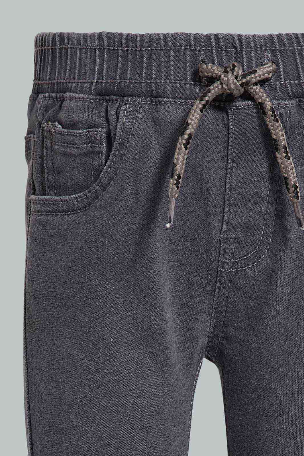 Redtag-Charcoal-Pull-On-Jeans-Category:Jeans,-Colour:Charcoal,-Deals:New-In,-Filter:Infant-Boys-(3-to-24-Mths),-INB-Jeans,-New-In-INB-APL,-Non-Sale,-Section:Boys-(0-to-14Yrs),-TBL,-W22A-Infant-Boys-3 to 24 Months