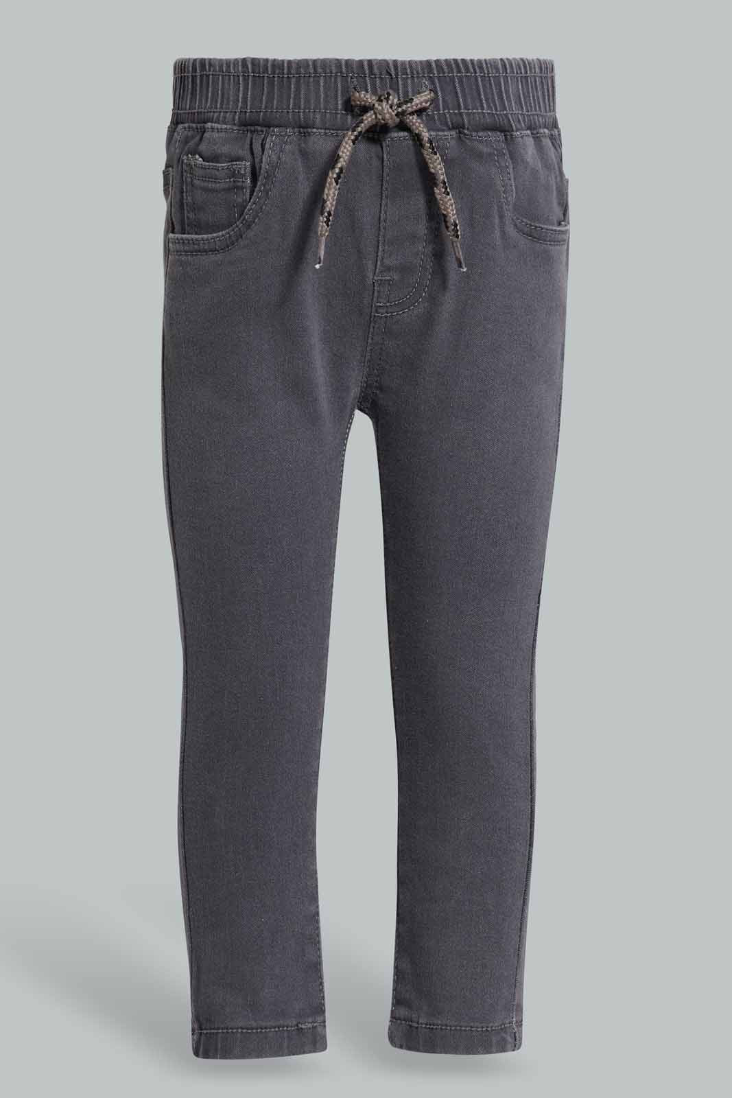 Redtag-Charcoal-Pull-On-Jeans-Category:Jeans,-Colour:Charcoal,-Deals:New-In,-Filter:Infant-Boys-(3-to-24-Mths),-INB-Jeans,-New-In-INB-APL,-Non-Sale,-Section:Boys-(0-to-14Yrs),-TBL,-W22A-Infant-Boys-3 to 24 Months